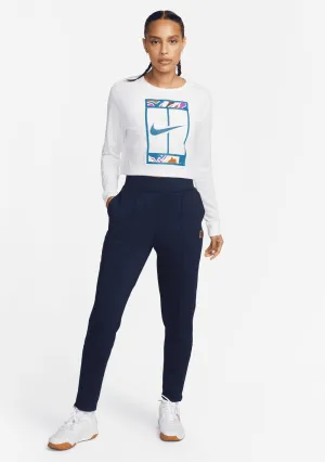 Custom Size Hood With Vegan Fur Nike Womens Dri-Fit Long Sleeves Slam Tee