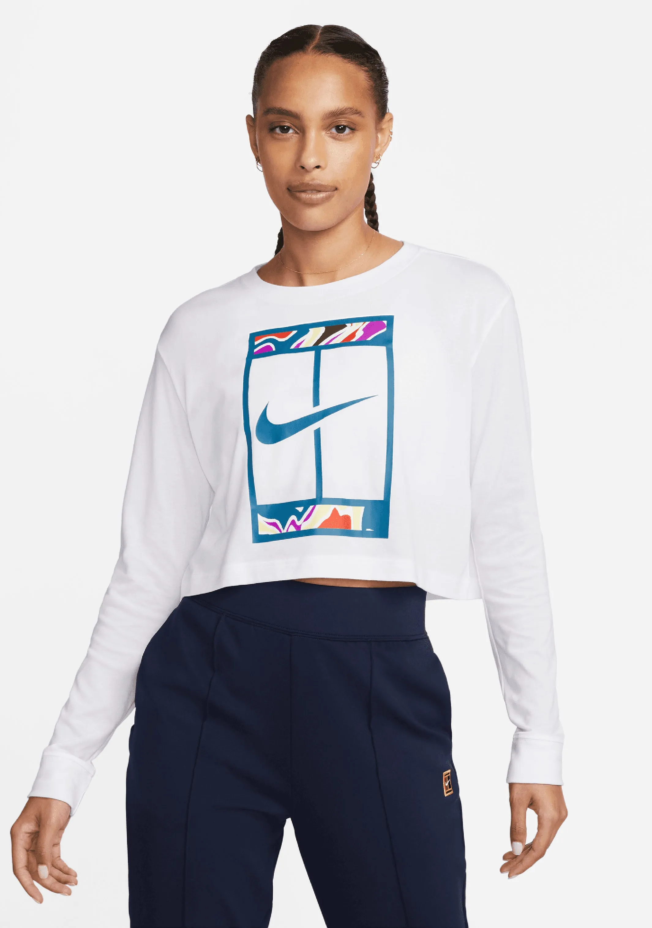 Nike Womens Dri-Fit Long Sleeves Slam Tee Warm Feature