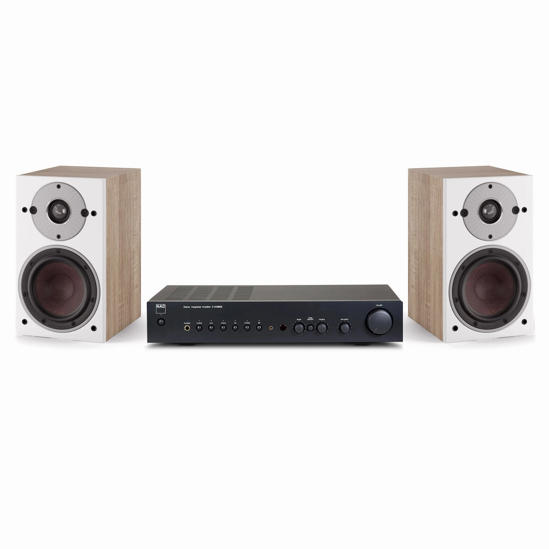 NAD: C316BEE V2 Amp   Dali Oberon 1 Speakers Analog Listening Package (TTL Custom)