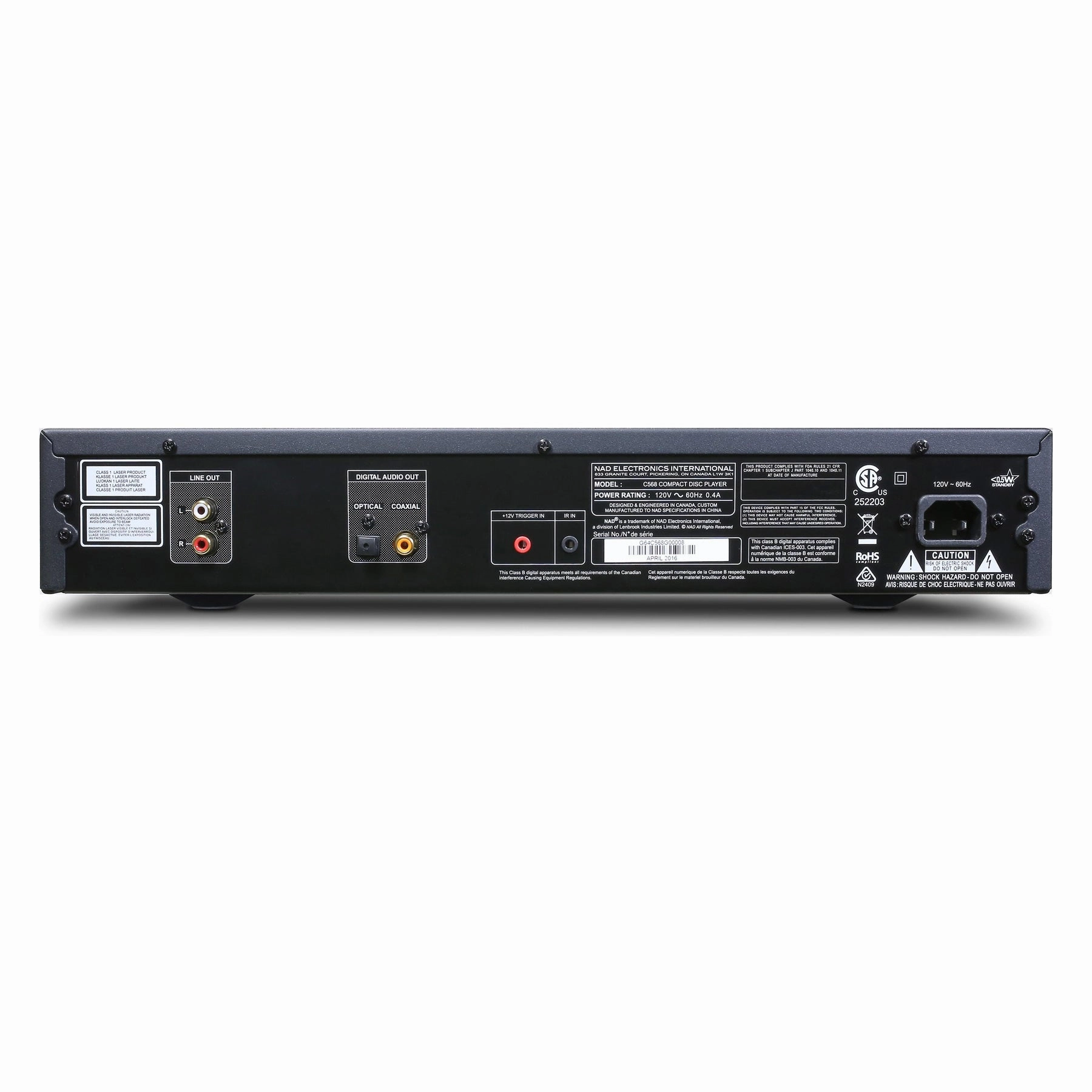 NAD: C 568 CD Player - (Open Box Special)