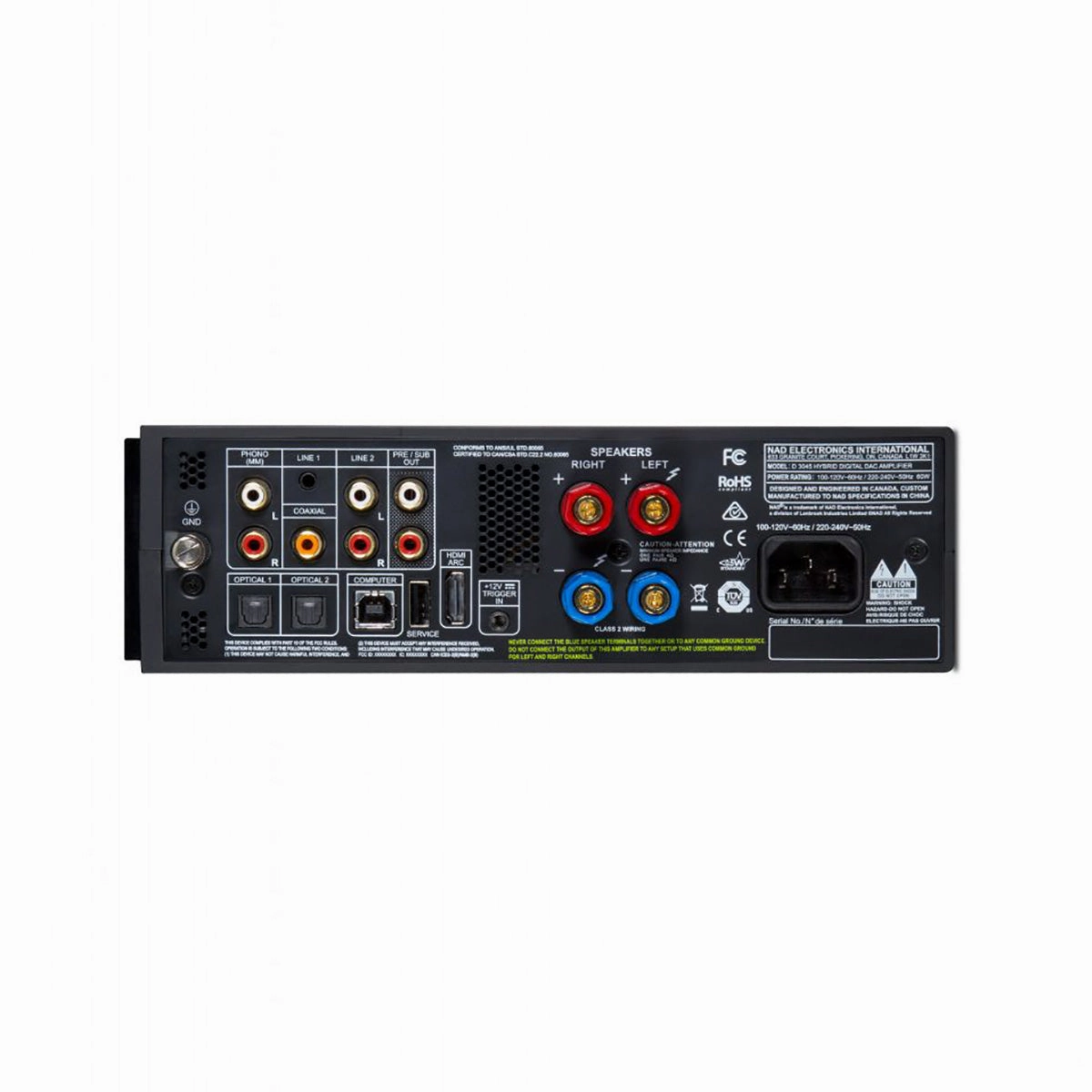 NAD: D3045 Hybrid Digital Integrated Amplifier (Bluetooth, DAC, Phono)