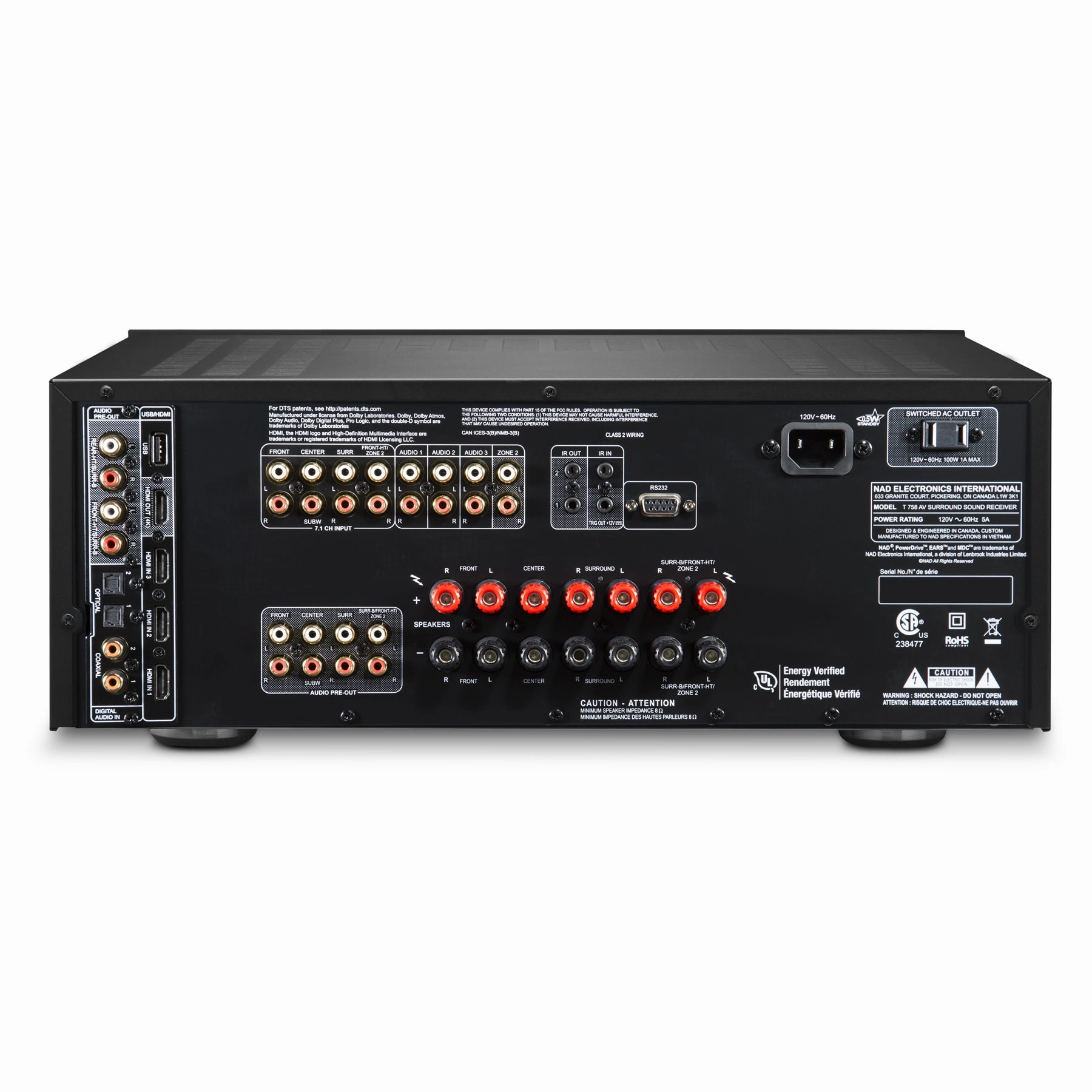 NAD: T 758 V3 Surround Receiver
