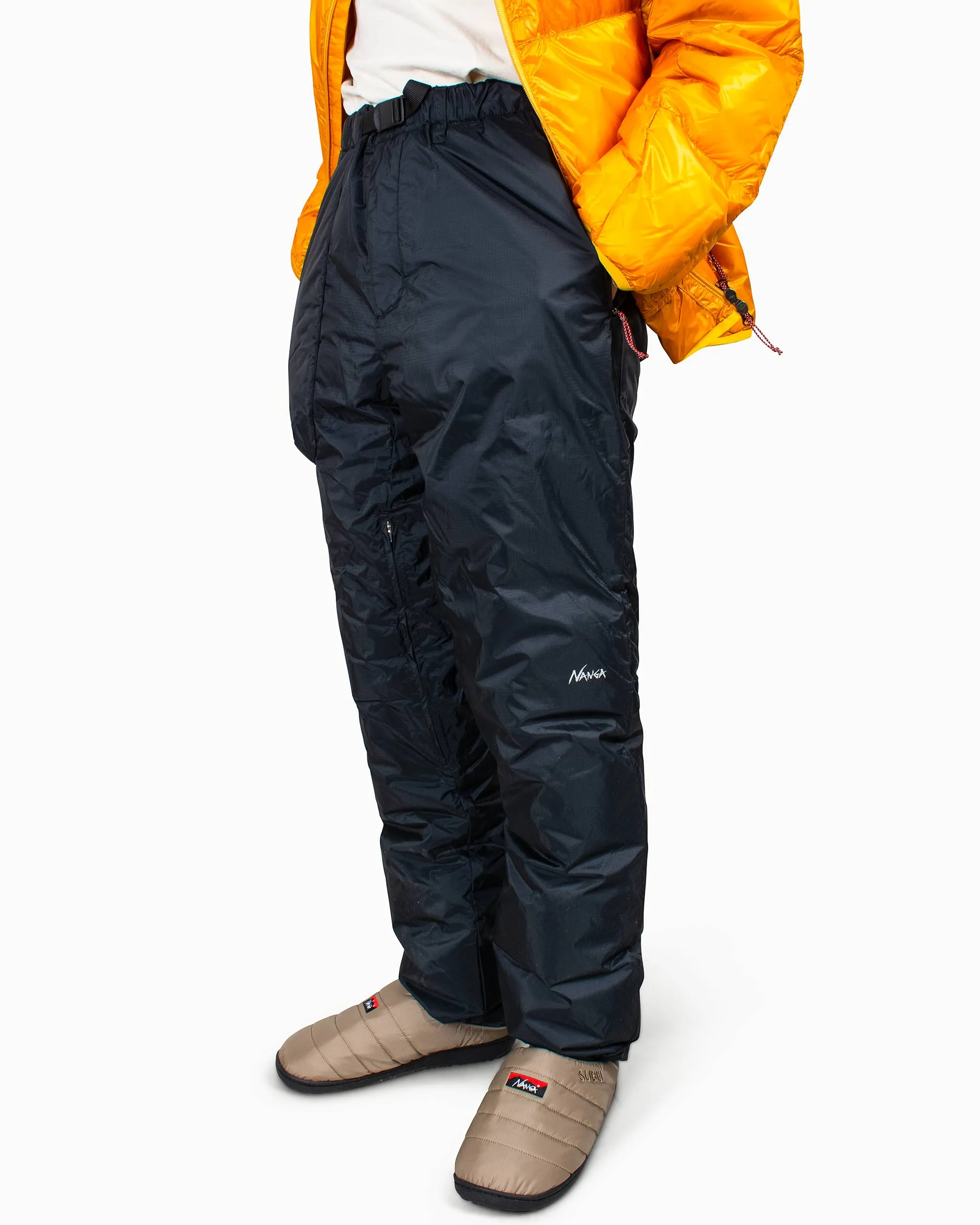 Nanga Aurora Down Pants Black Comfortable Elastic Hypoallergenic Anti - Rest