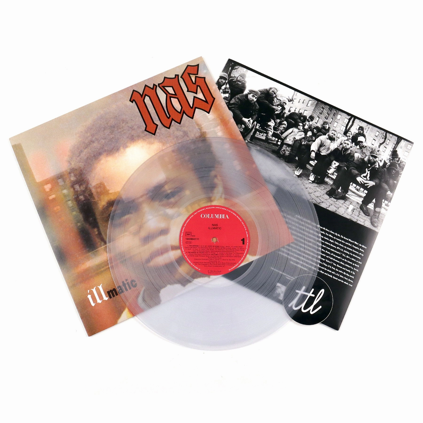 Nas: Illmatic (Clear Colored Vinyl, UK Import) Vinyl LP