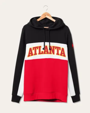 Pull à capuche colorblock des Atlanta Hawks de la NBA