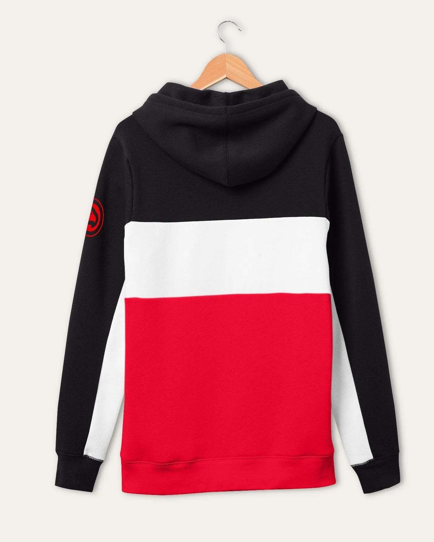 Pull à capuche colorblock des Atlanta Hawks de la NBA