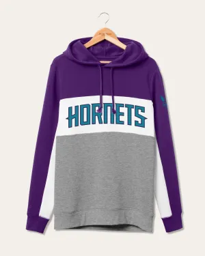 Pull à capuche colorblock des Charlotte Hornets de la NBA