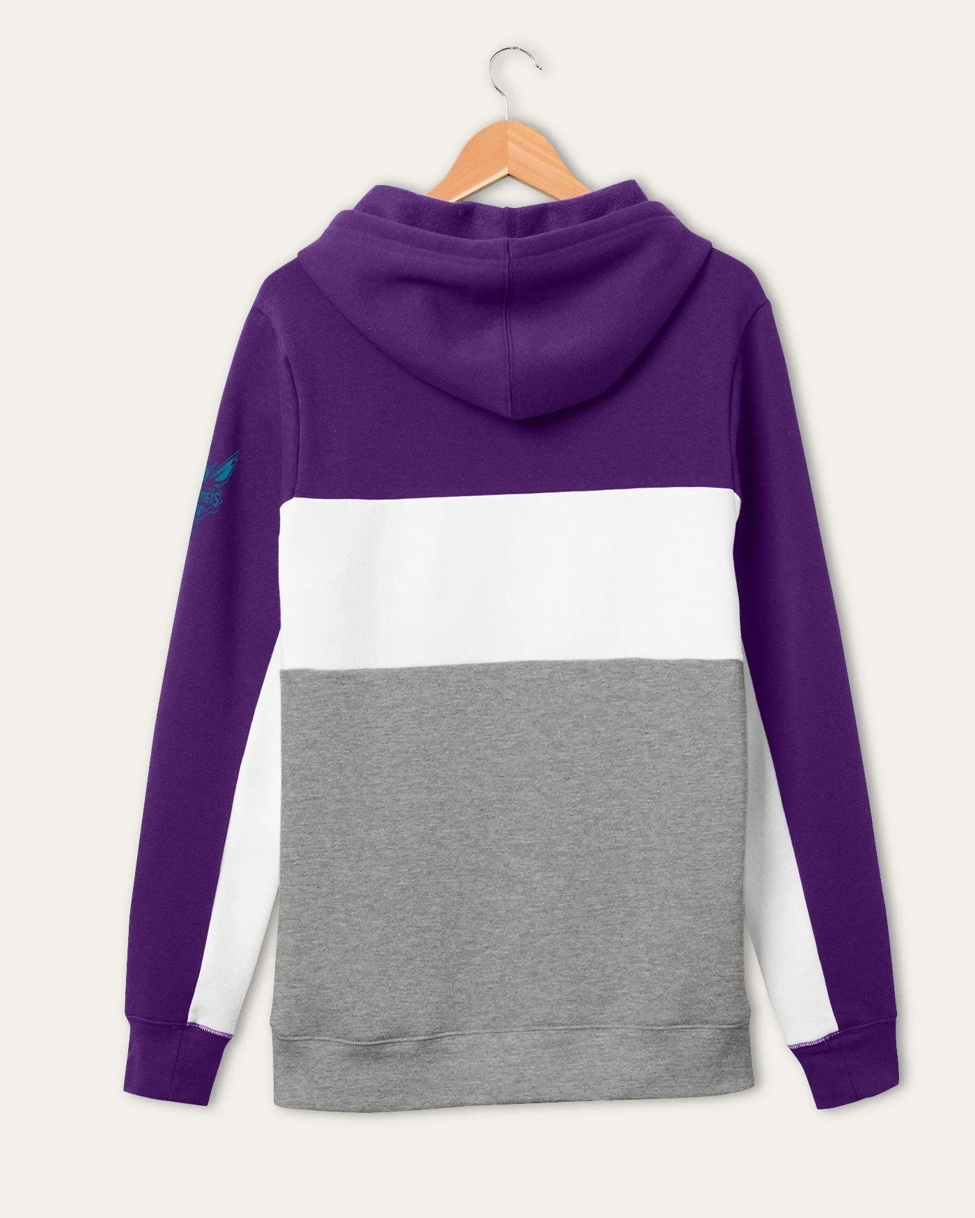 Pull à capuche colorblock des Charlotte Hornets de la NBA