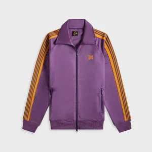 Needles Track Jacket Poly Smooth - Purple Relaxed Fit Design