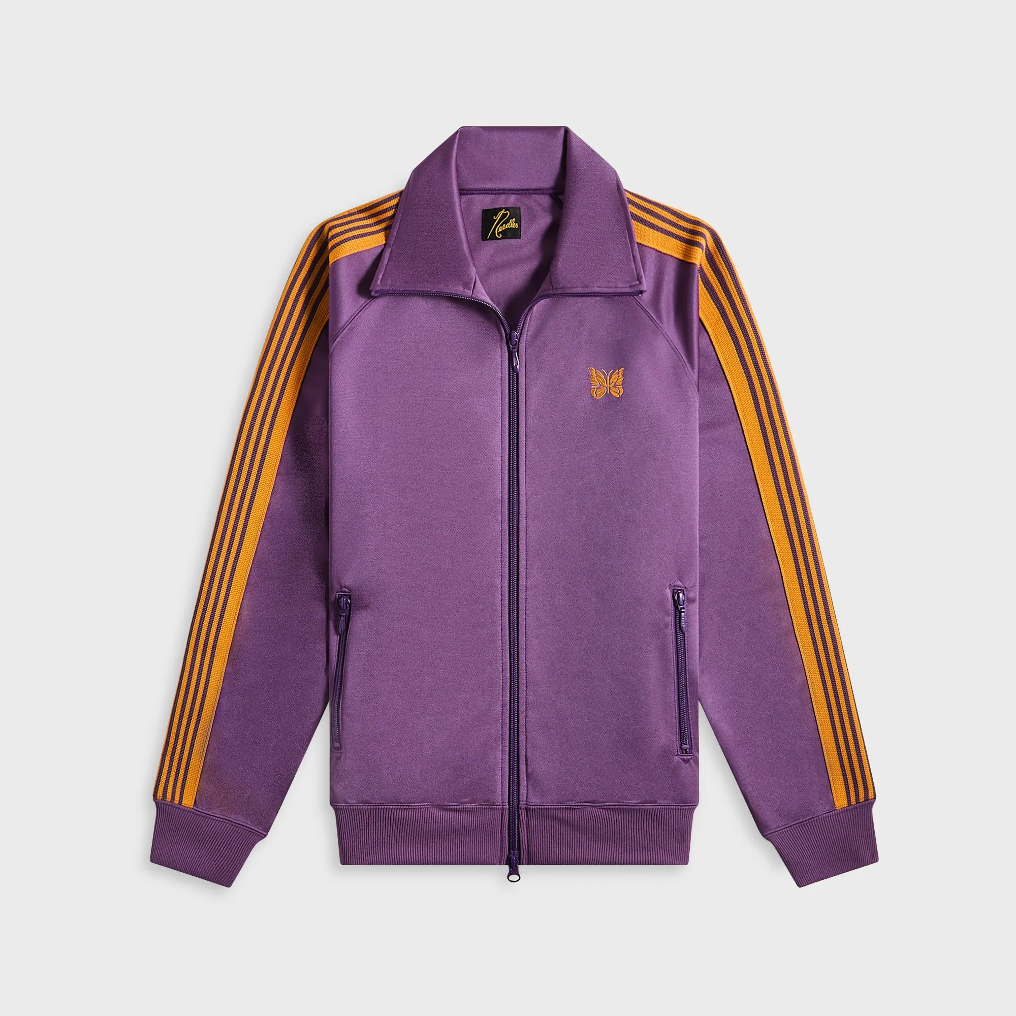 Needles Track Jacket Poly Smooth - Purple Relaxed Fit Design