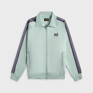 Needles Track Jacket Poly Smooth - Sax Comfortable Platypus Distressed Look Style