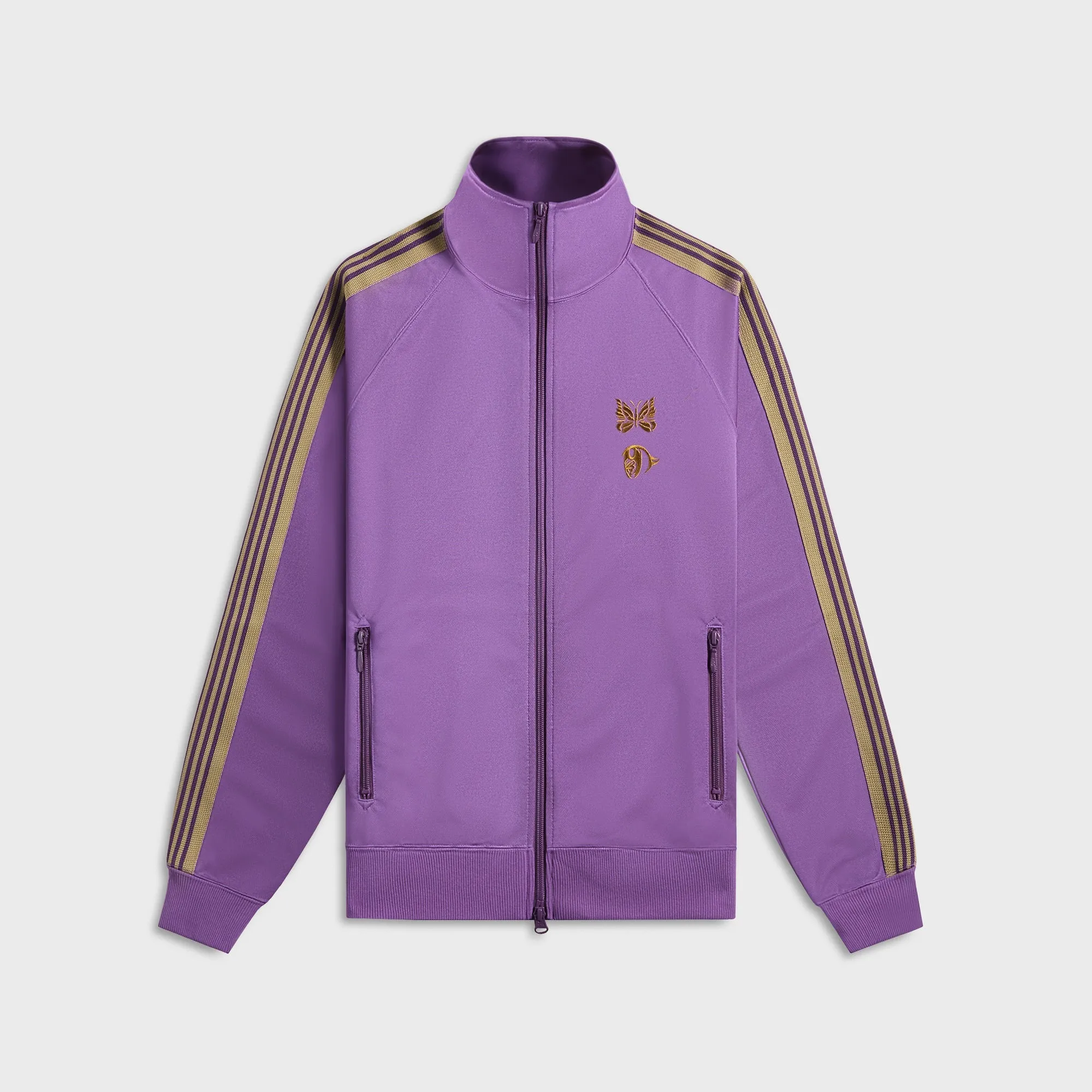 Needles X Kae Tanaka Poly Smooth Track Jacket - Purple Fringe Printing