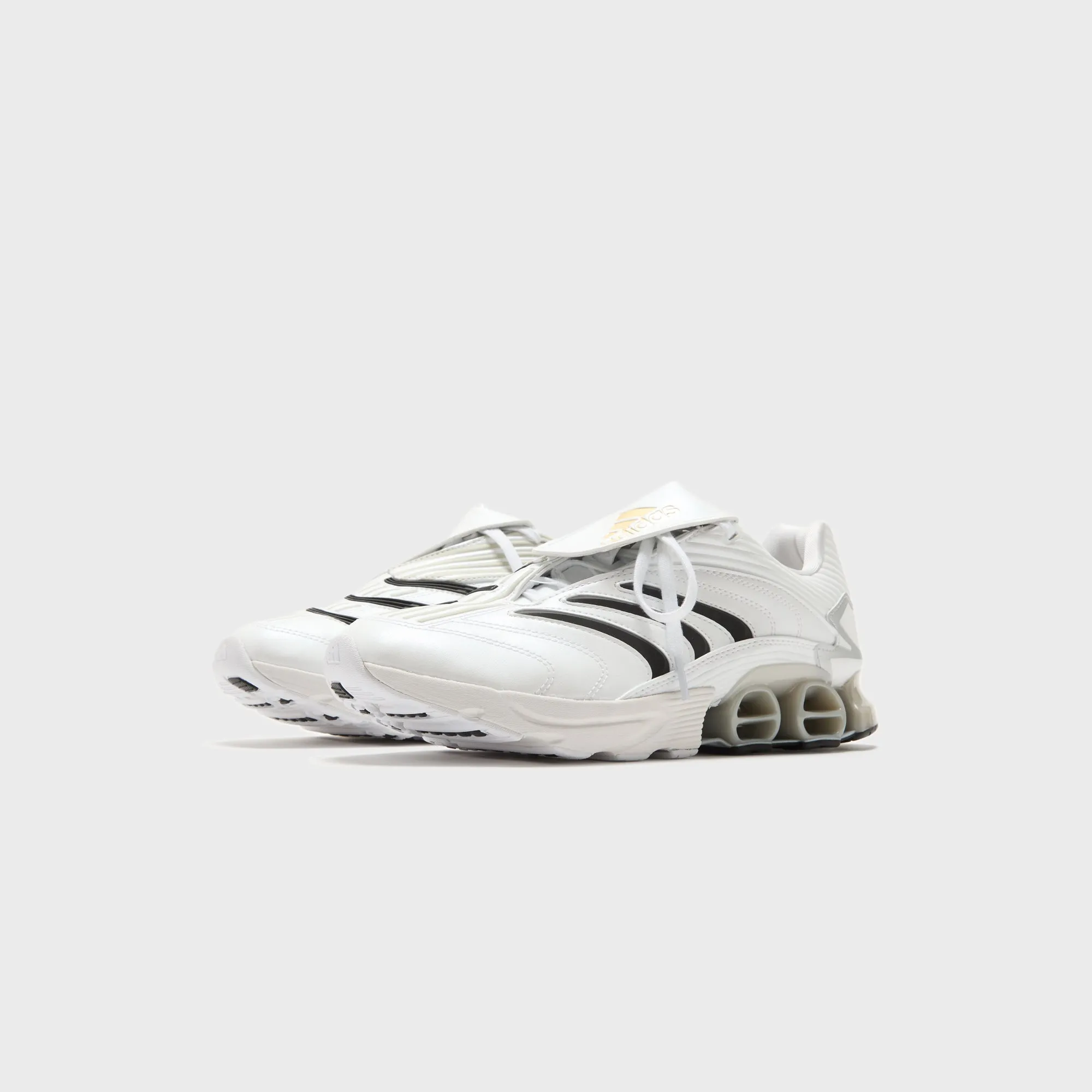 Adidas Predator Megaride  - White / Core Black / Gold Metallic Bring the Heat All Eyes on You