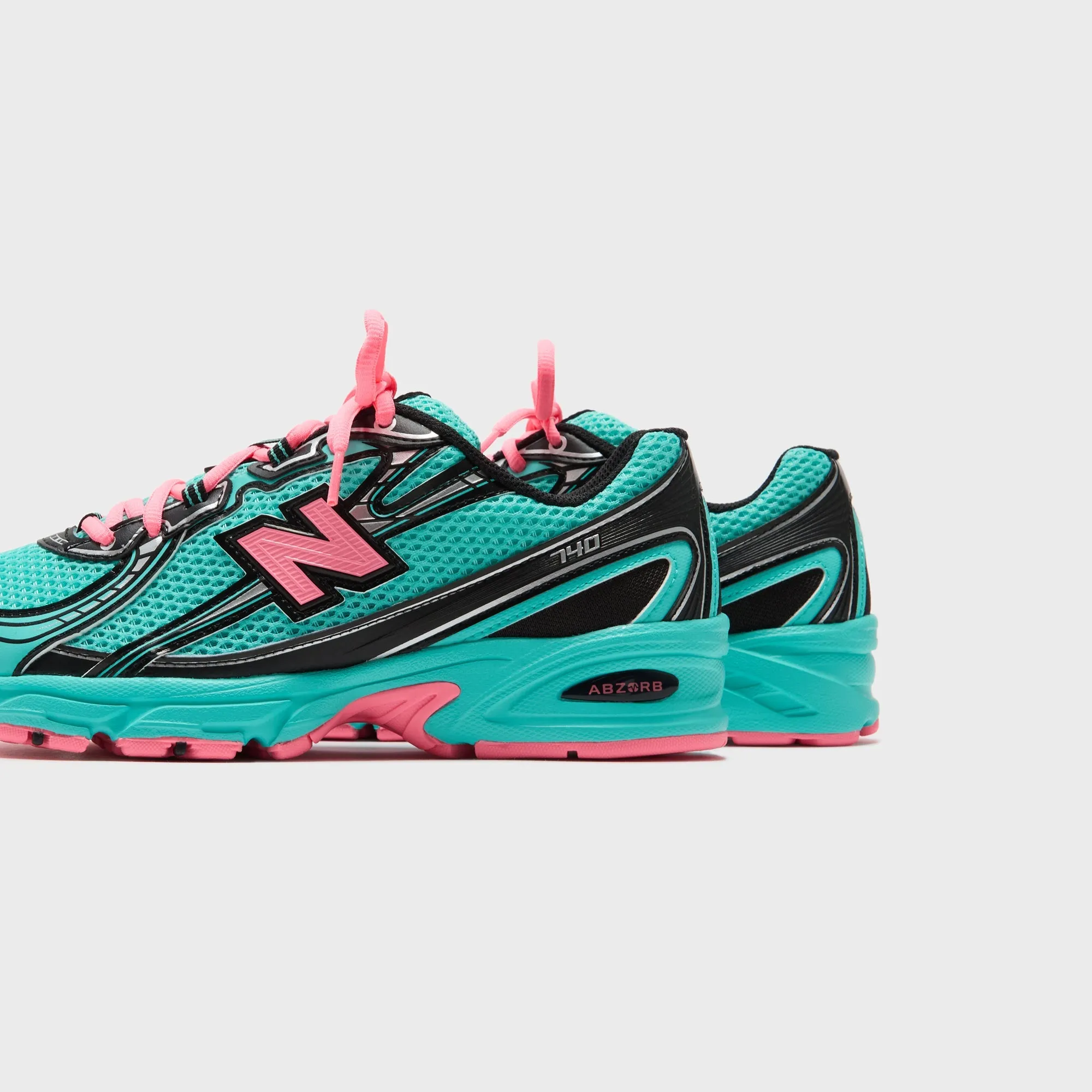 New Balance 740 - Cyber Jade / Black / Pink Slip Resistant Shoes With Anti Static Sandal Design Style