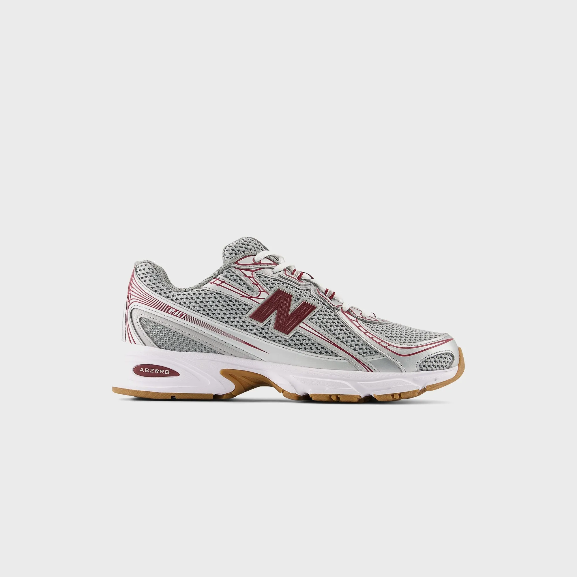 Comfortable Heel Cup Design New Balance 740 - Monarch Burgundy / Slate Grey / Raincloud