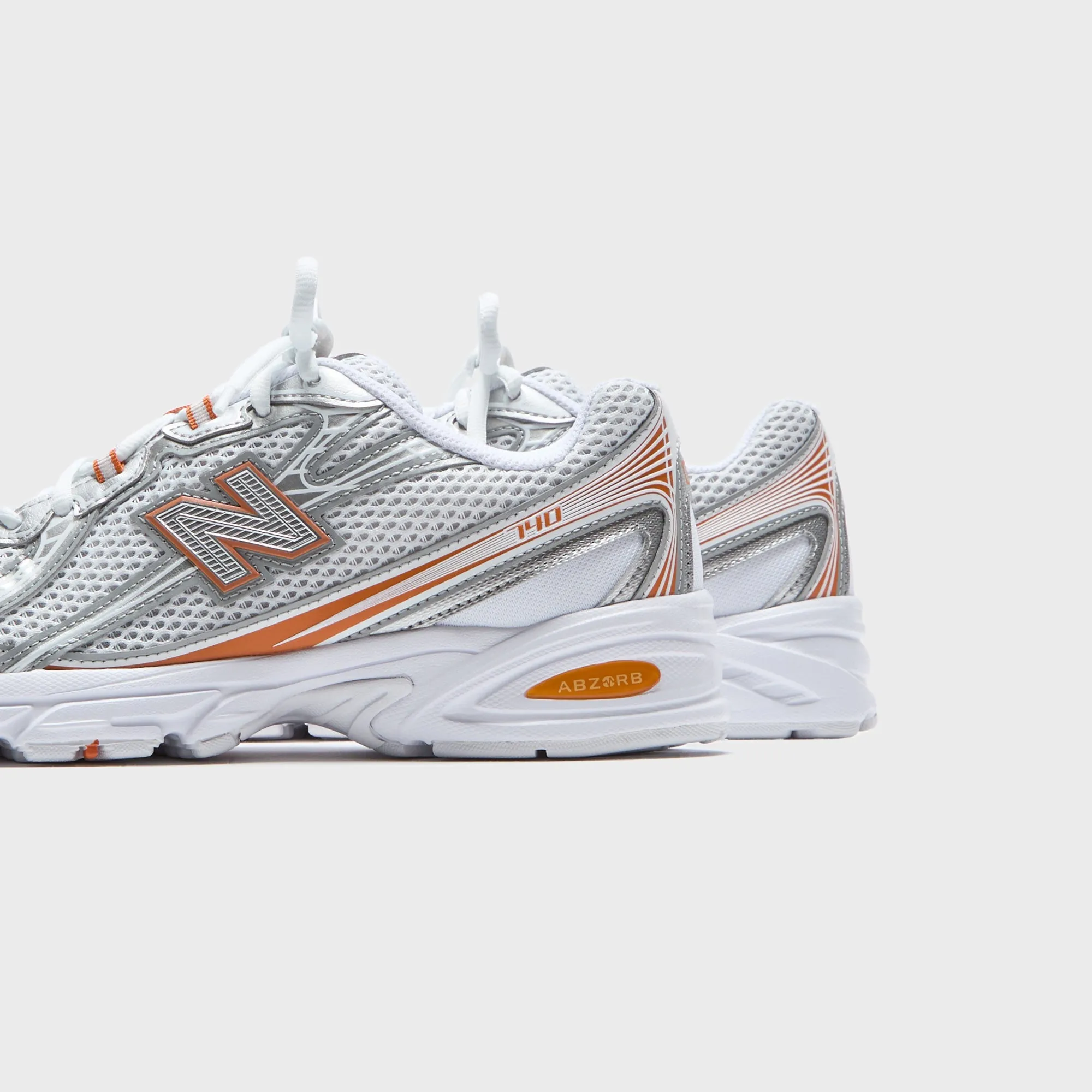 Affordable Big Savings New Balance 740 - White / Classic Orange