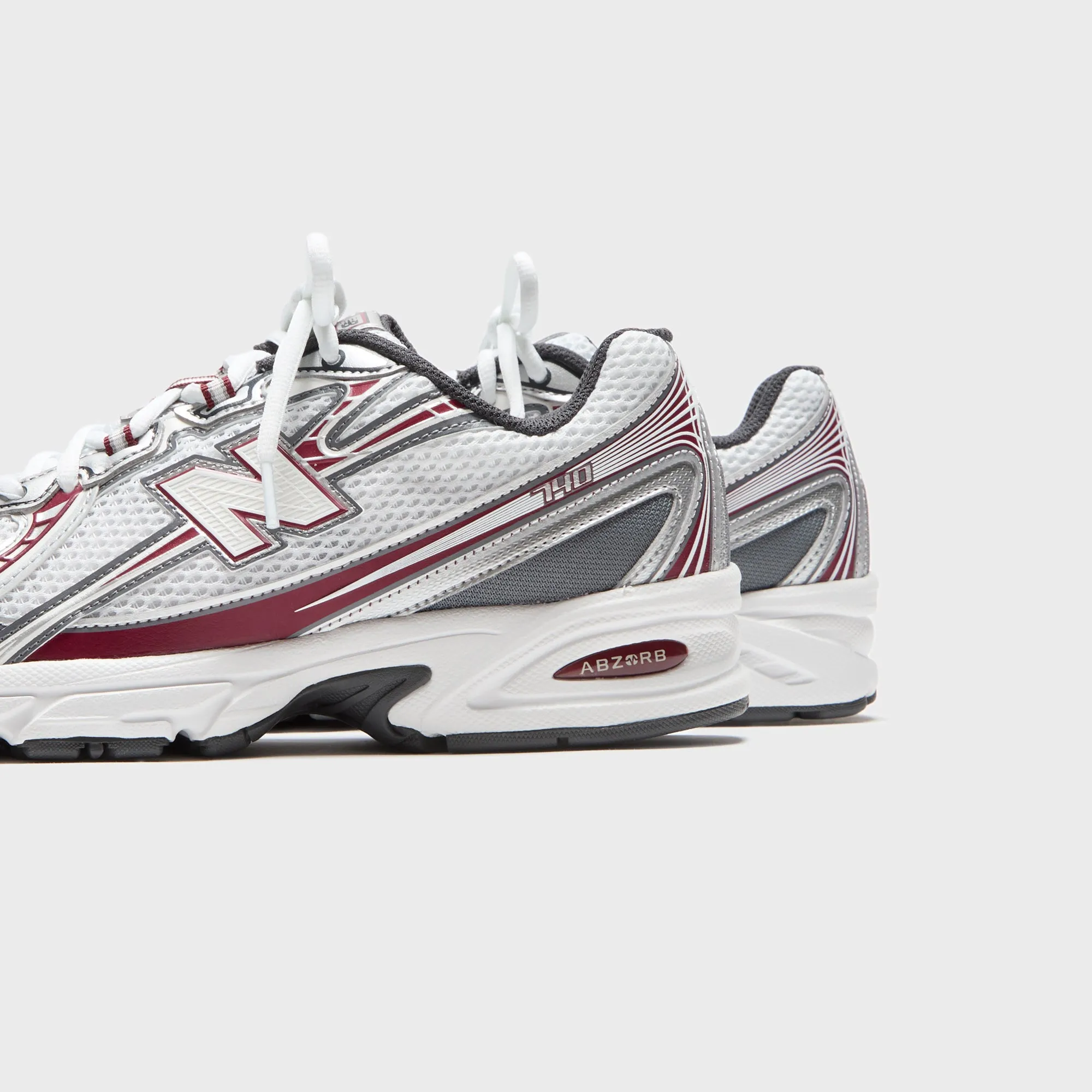 New Balance 740 - White / Mercury Red Step Out Boldly