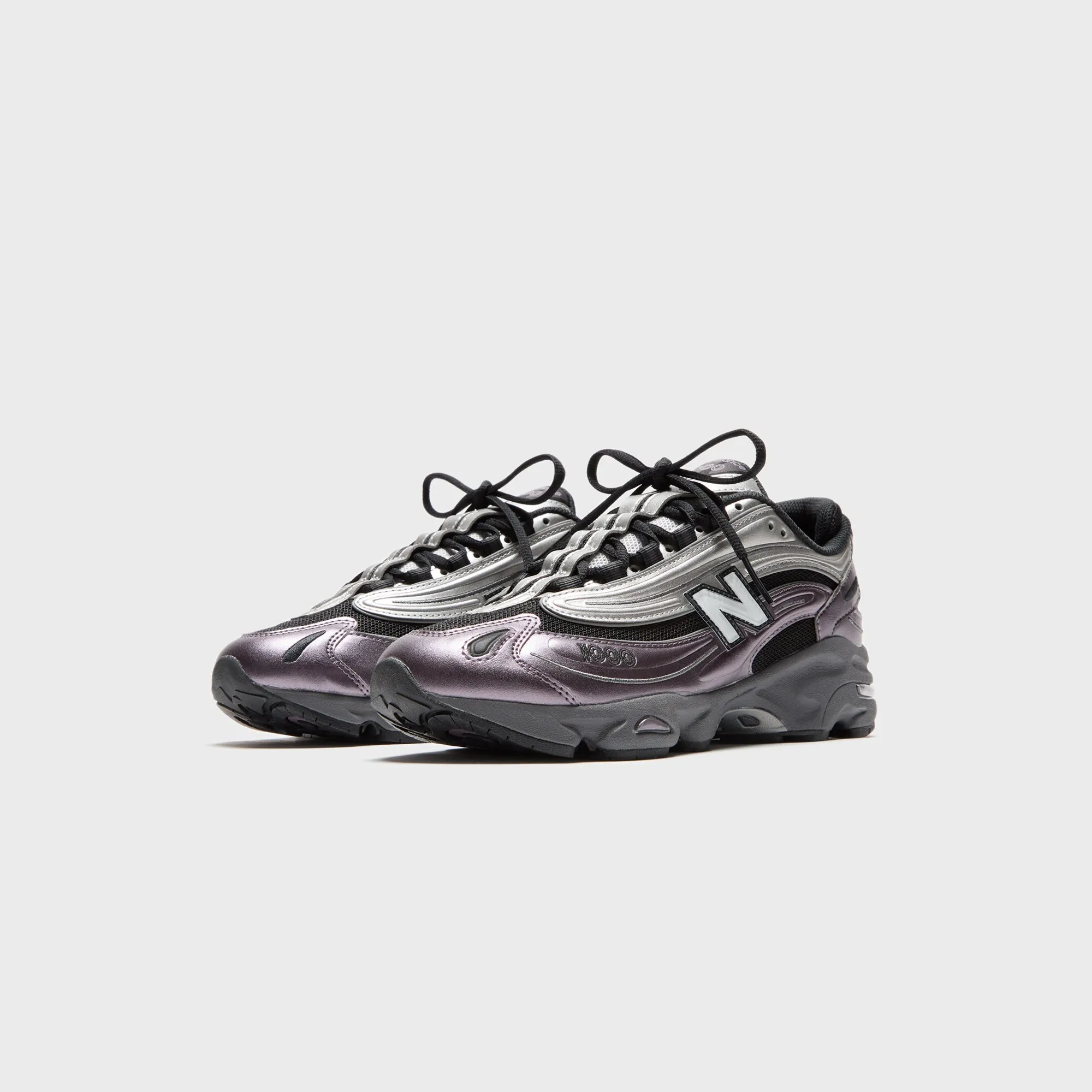 New Balance M1000 - Metallic Silver / Dark Ice Wine / Black Comfortable For Grass Conditions