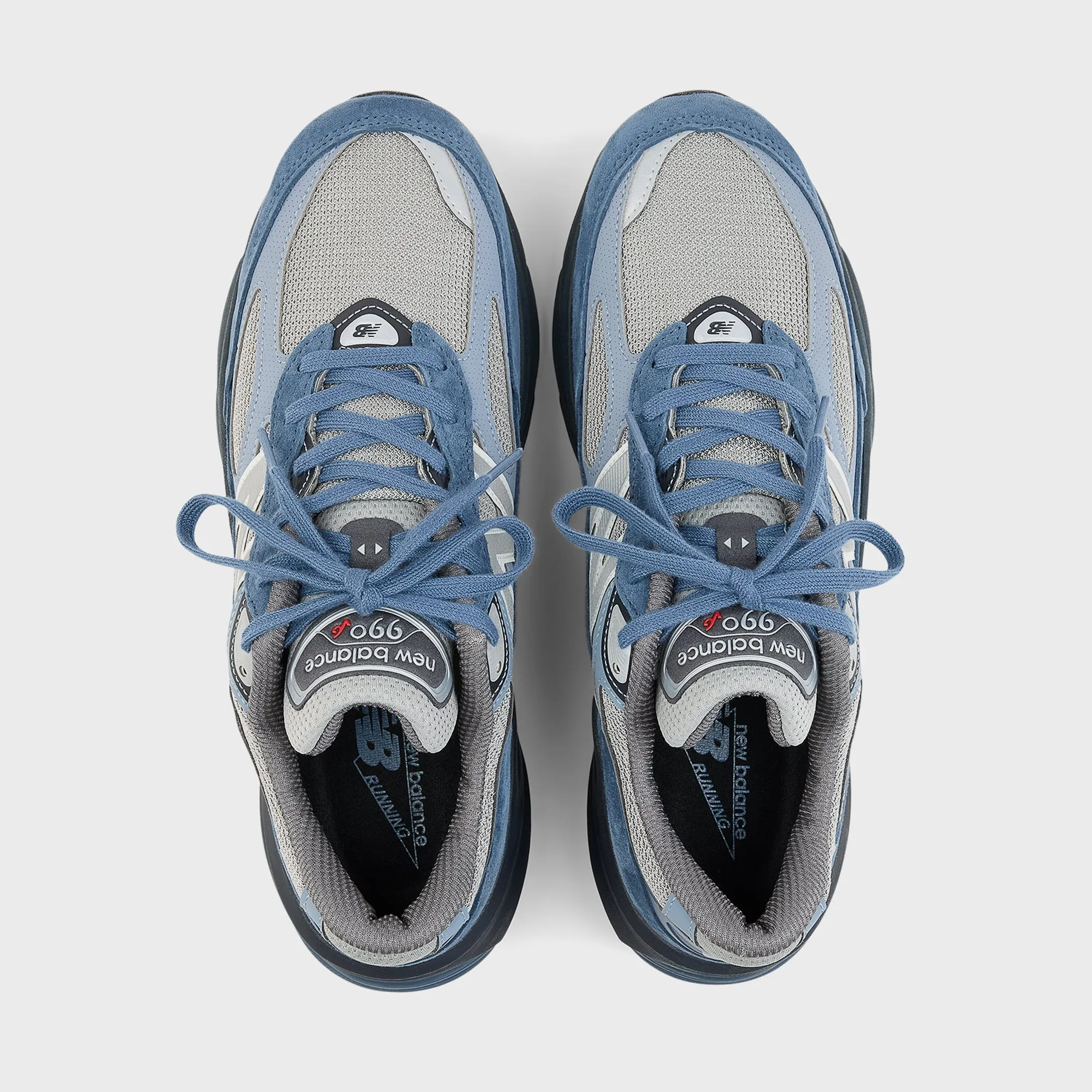 Breathable Fabrication Design New Balance Made In Usa 990V6 - Community Navy / Grey