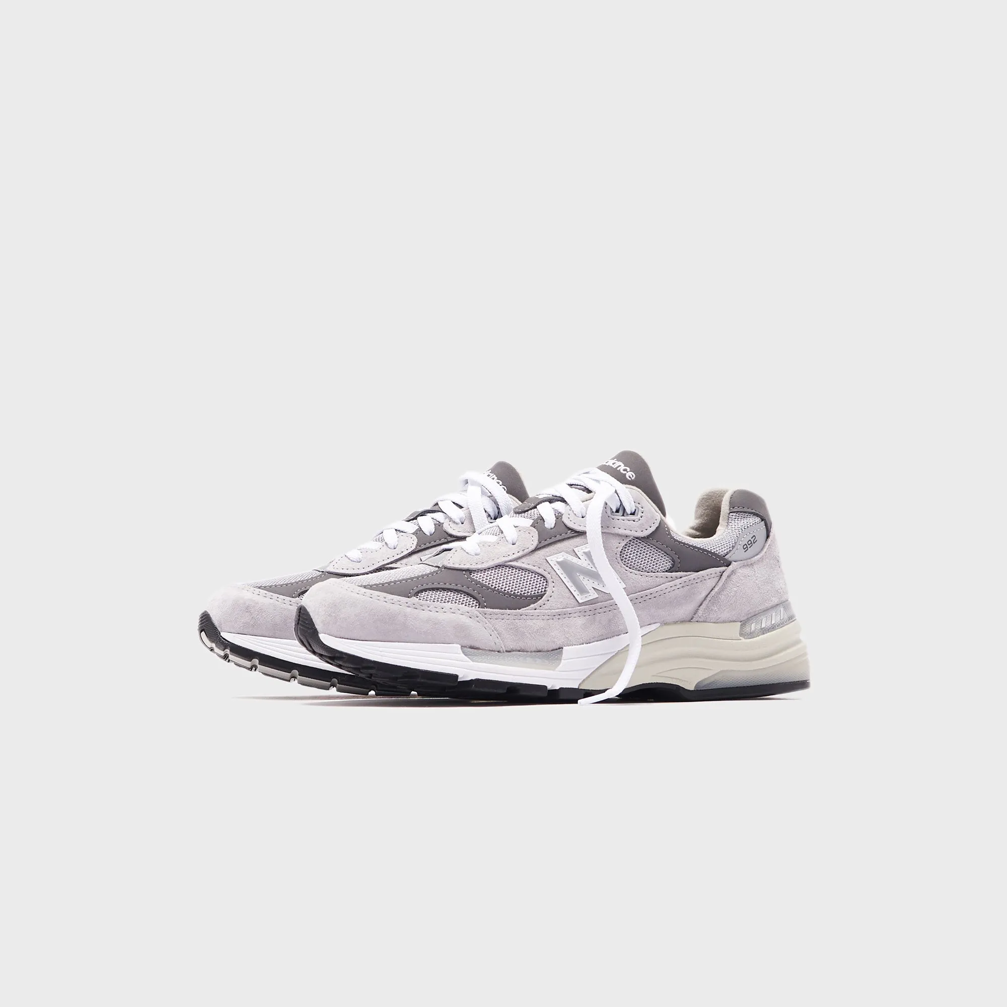 New Balance Made In Usa 992 - Grey Crocodile Heel Tab Design