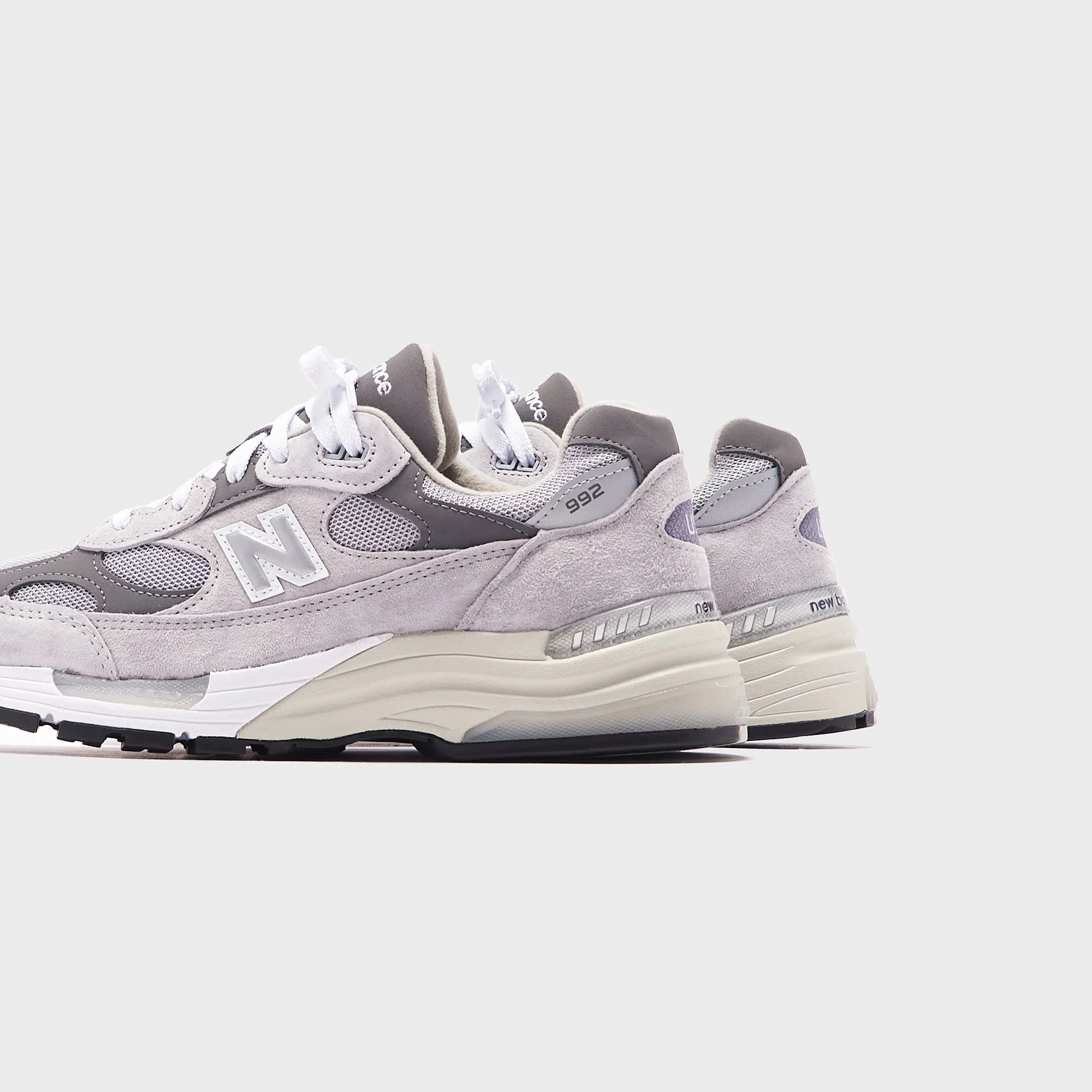New Balance Made In Usa 992 - Grey Stretchable Fabric Design Concept Comfortable Piece