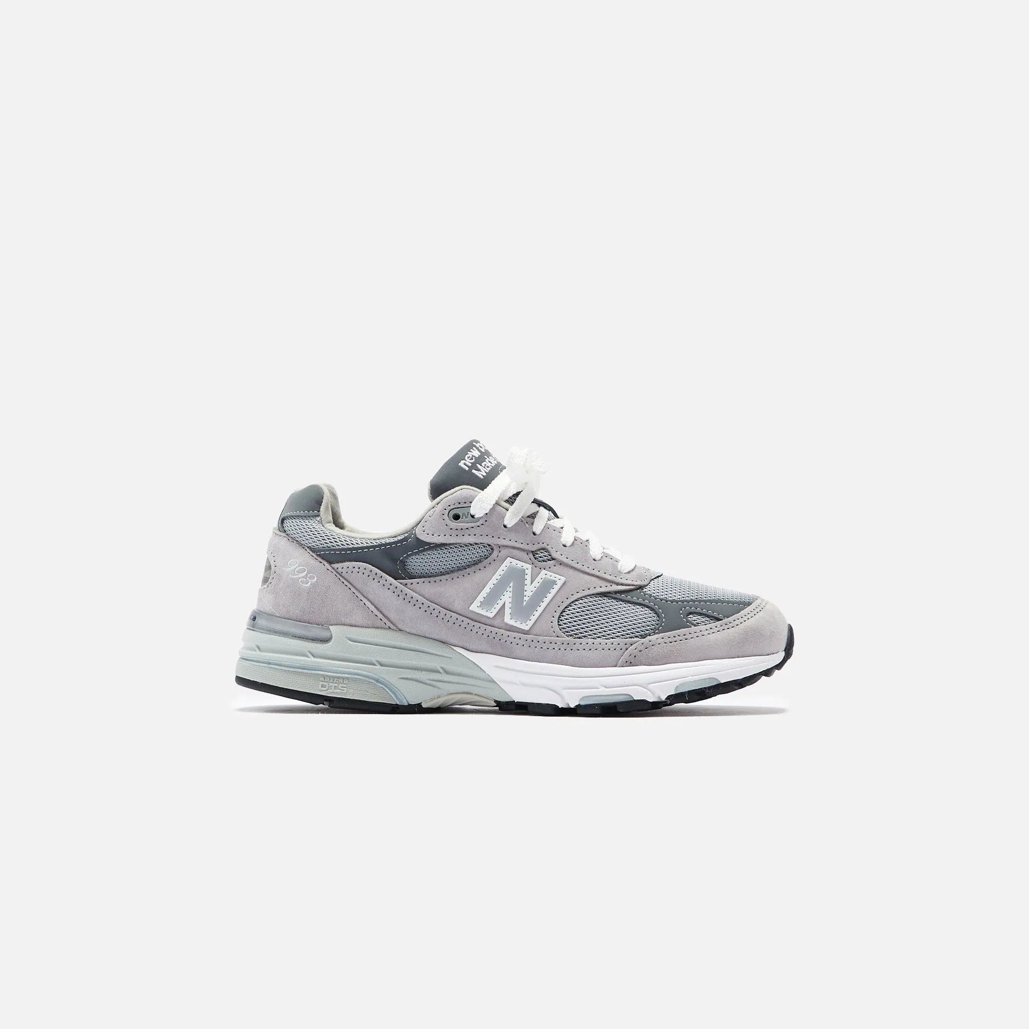 New Balance Made In Usa 993 - Grey / White Secure Closure Mechanism Beaded Accent