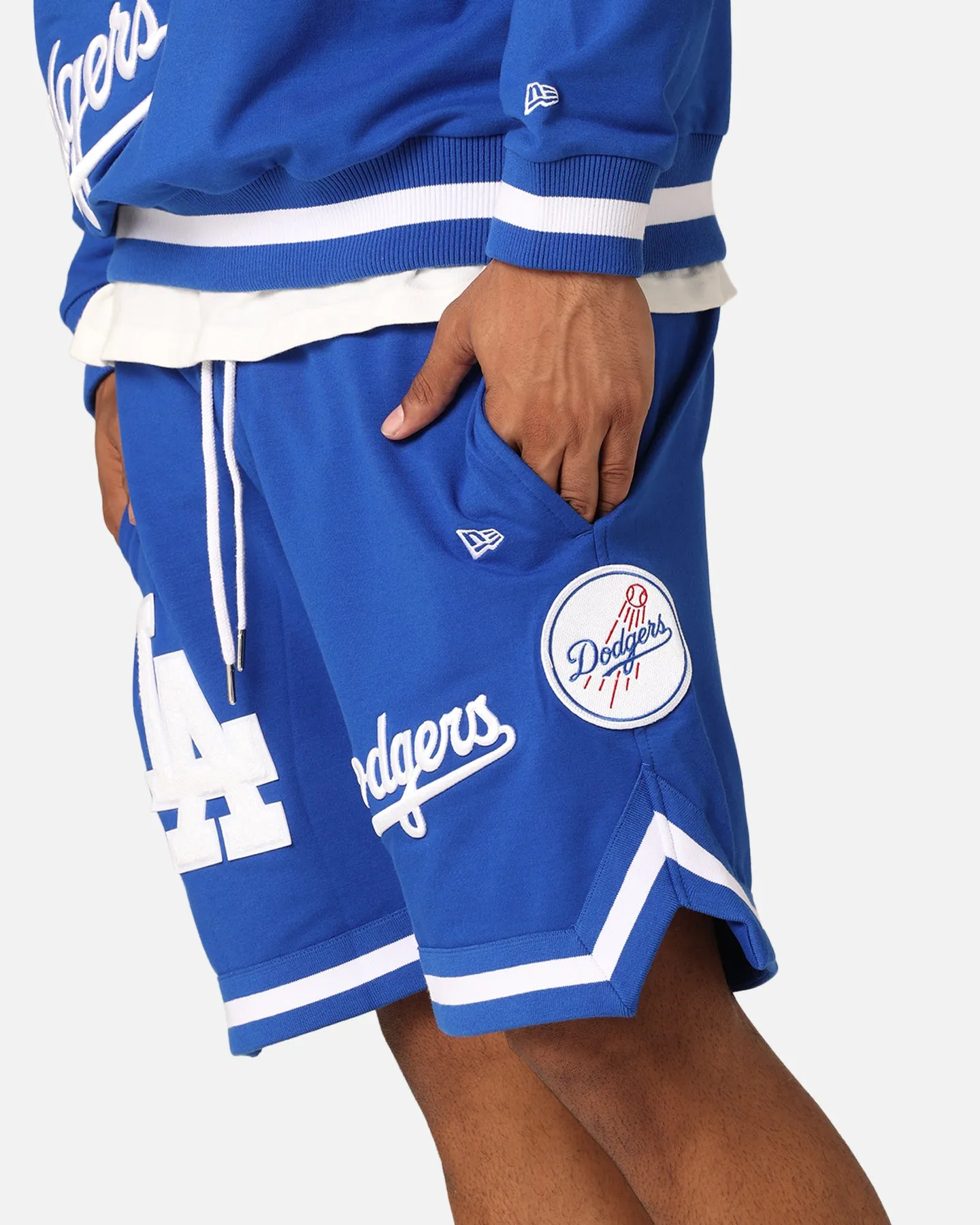New Era Los Angeles Dodgers Shorts Bleu Royal Éclatant