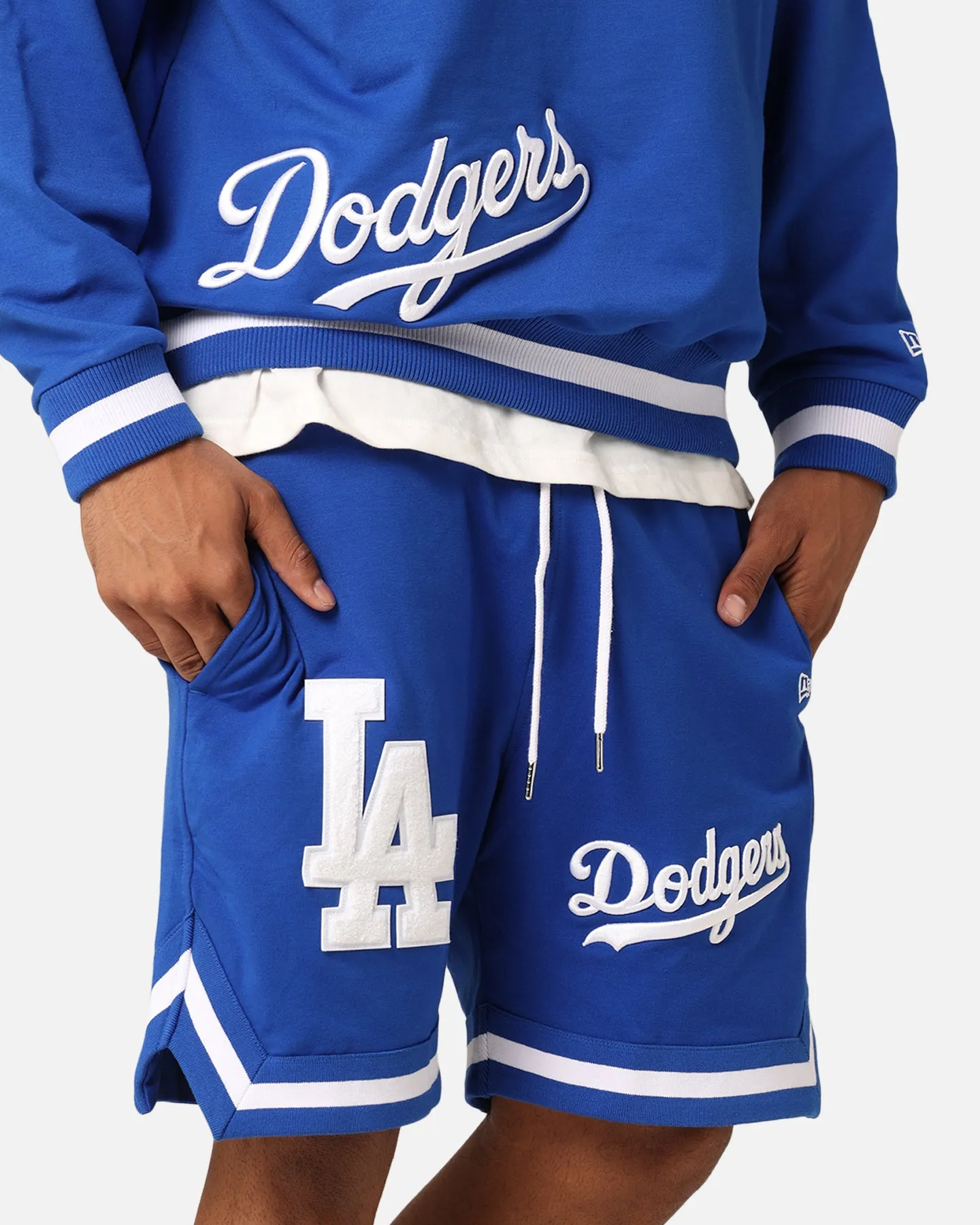 New Era Los Angeles Dodgers Shorts Bleu Royal Éclatant