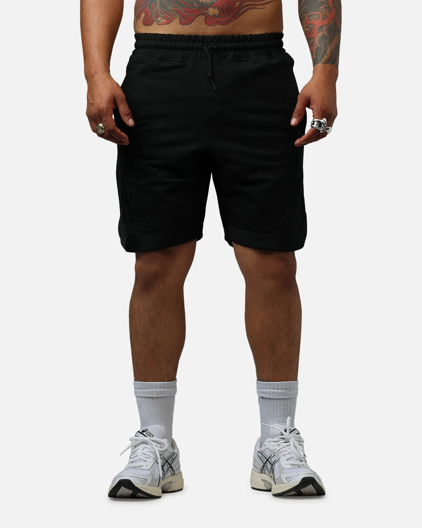 New Era New York Yankees Logo Shorts Sélection Noir/Noir