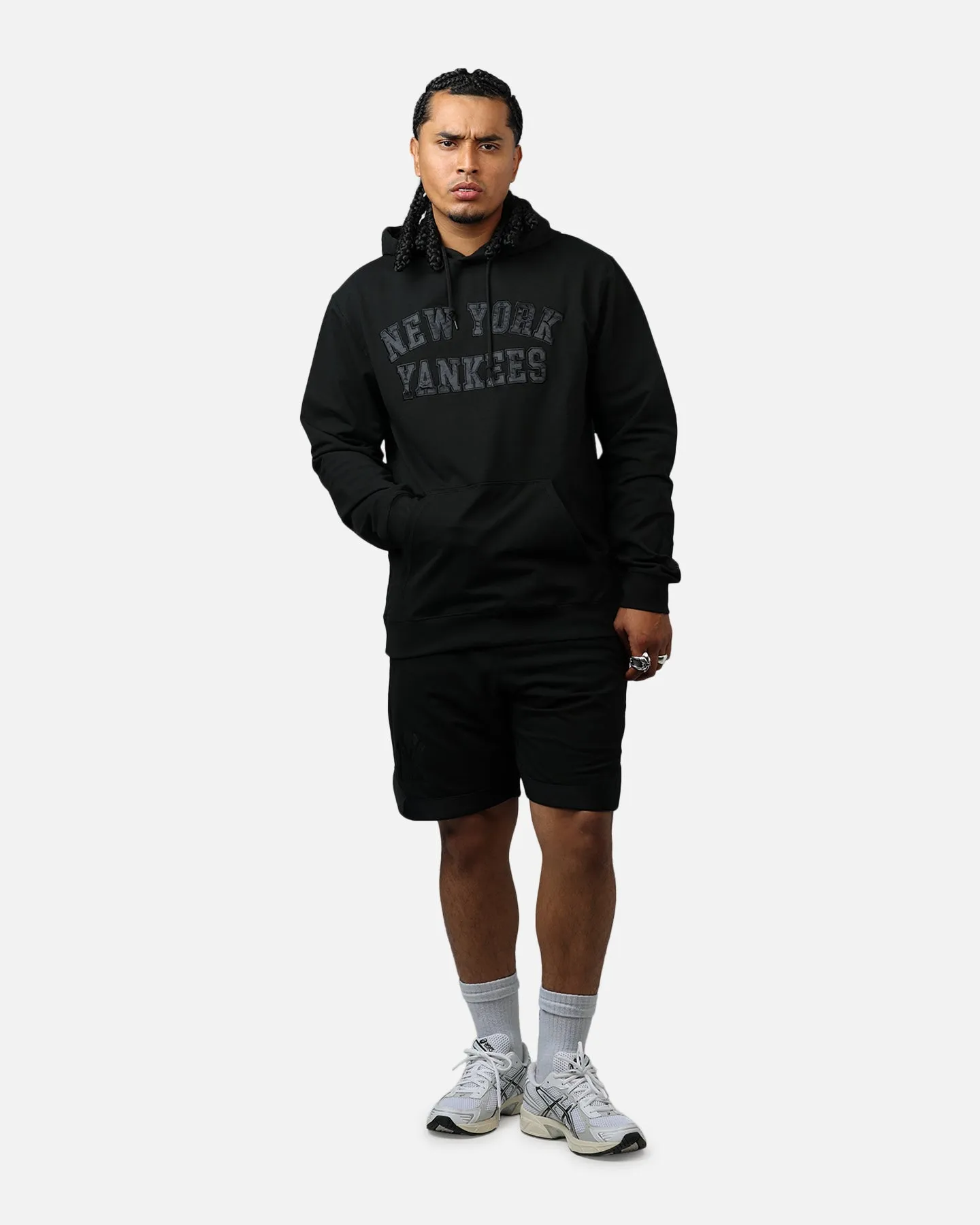 New Era New York Yankees Logo Shorts Sélection Noir/Noir