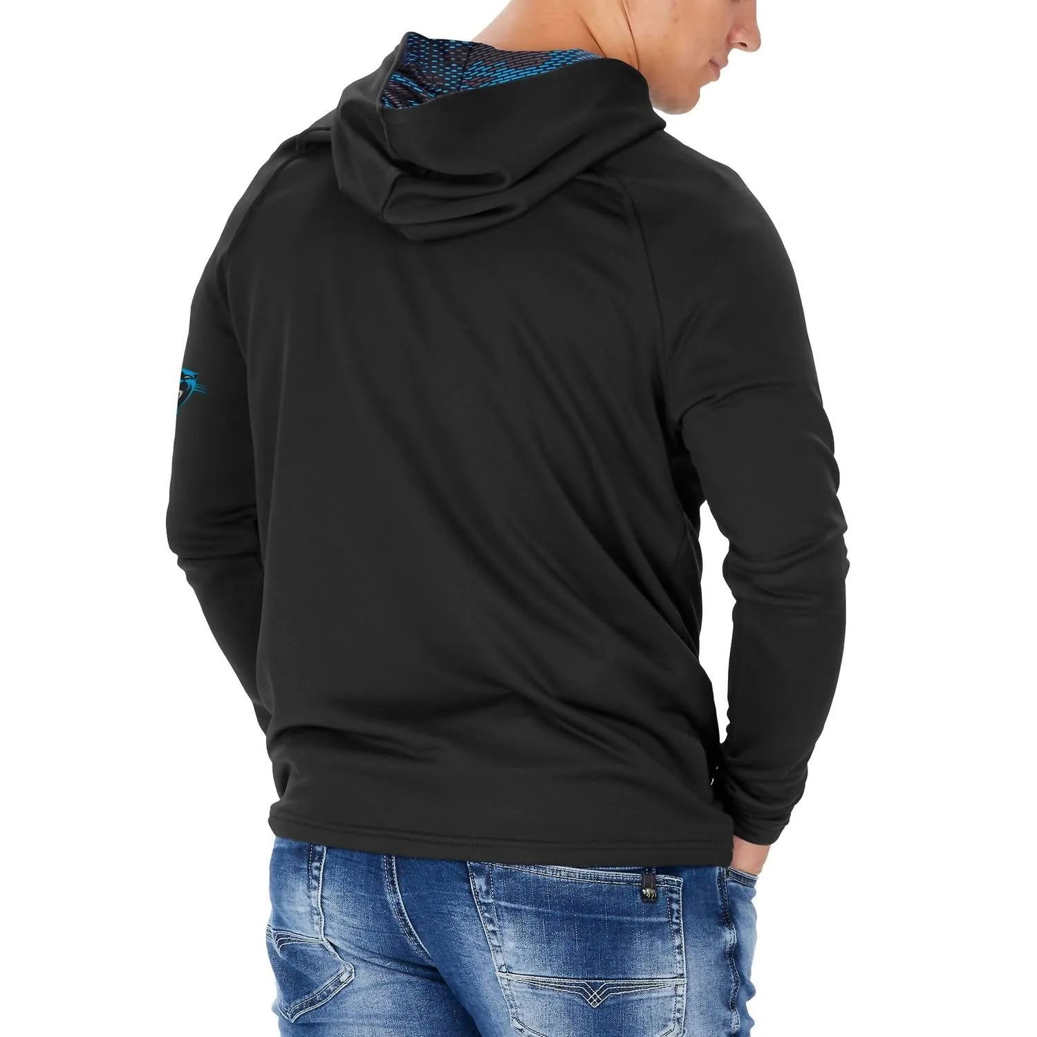Pull à capuche aux couleurs de l'équipe des Panthers de Caroline en noir