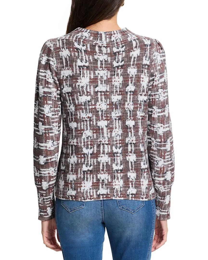 Pull NIC ZOE en point de waffle estampillé