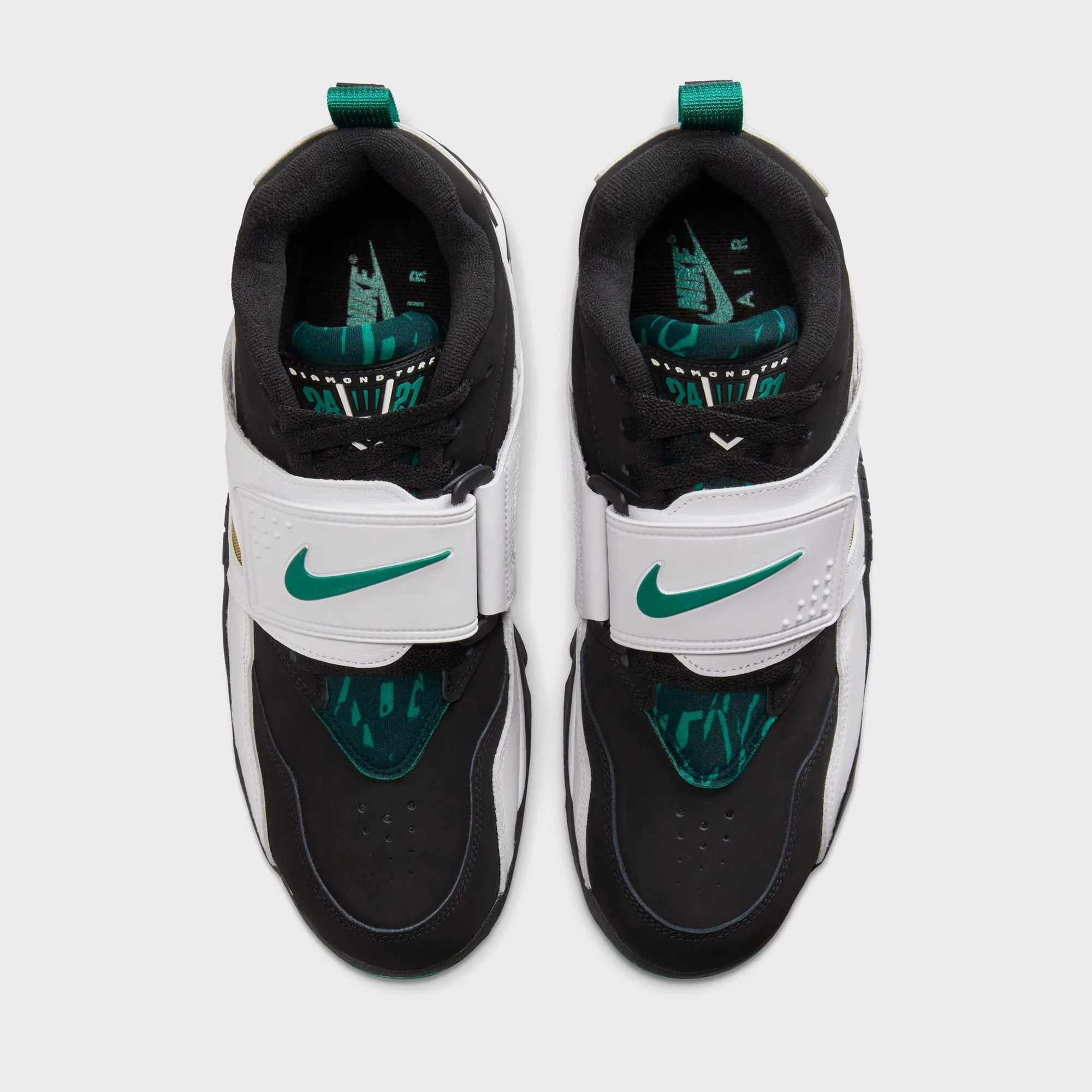 Nike Air Diamond Turf 93 - Black / Mystic Green / White / Golden Tussah Built for the Bold