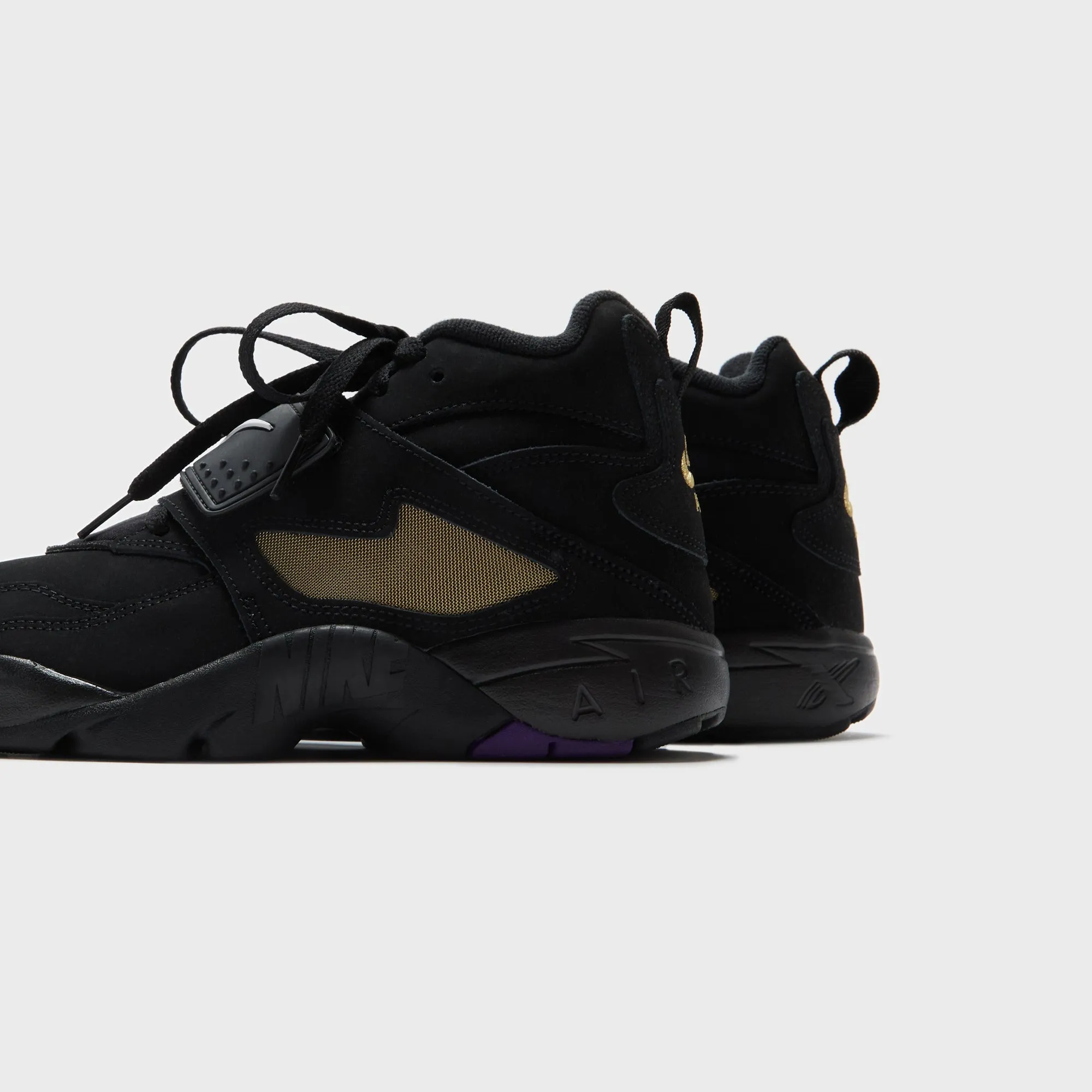 Nike Air Diamond Turf - Black / White / Club Purple / Metallic Walk with Purpose Game-Changer Footwear