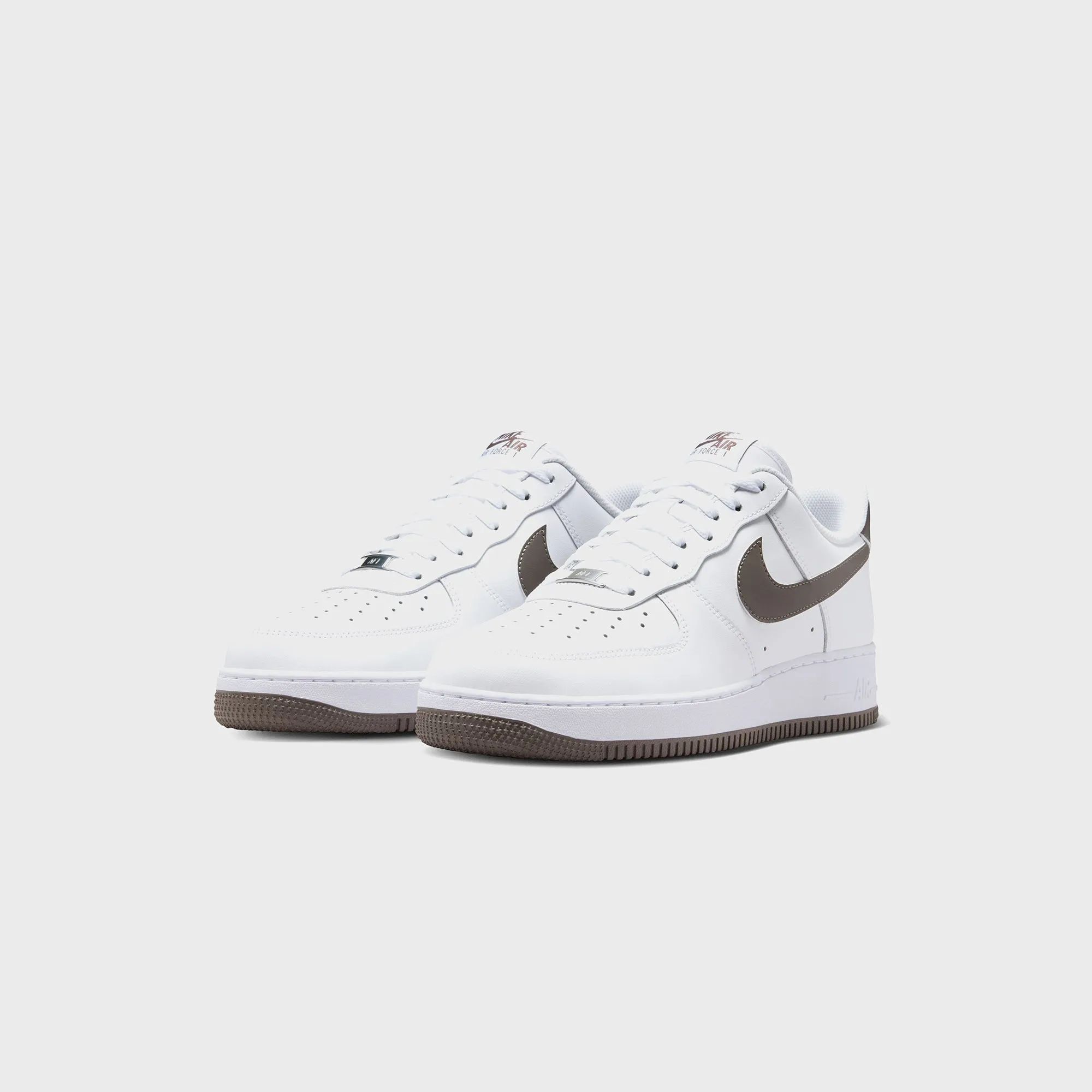 Comfortable Canvas Zip Moisture Wicking System Design Nike Air Force 1 '07 - White / Cave Stone