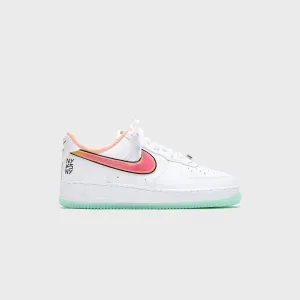 Nike Air Force 1 '07 - White / Crimson Pulse / Green Glow Comfort Necessity