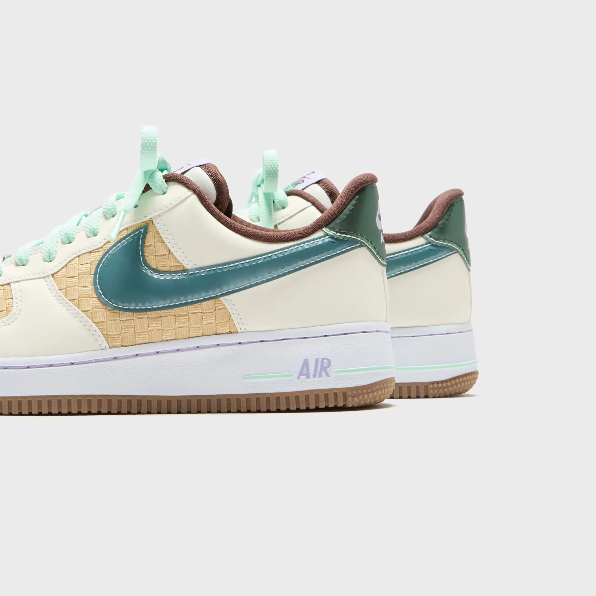 Toe Box Room Nike Air Force 1 Low - Summit White / Glacier Blue / Mint Foam