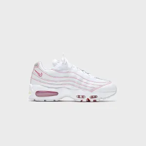 Nike Air Max 95 Og - White / University Red / Wolf Grey Robust Mesh Breathable Mesh Design