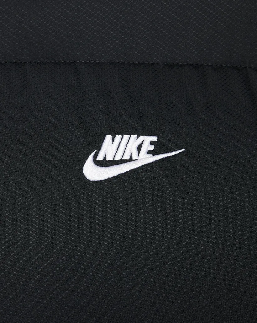 Flared Hem Nike Club Puffer Vest - Black