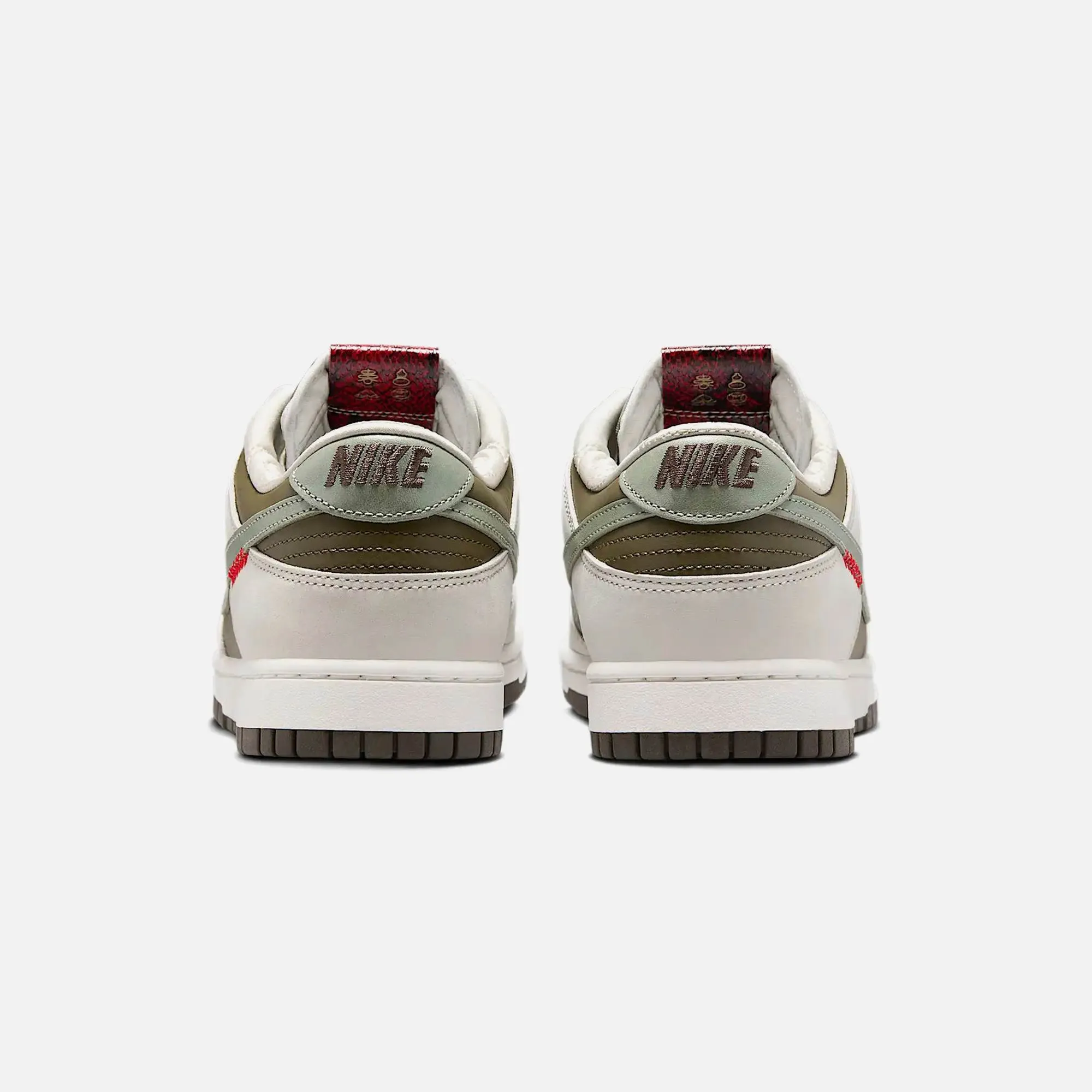 Stretchable Padding Sandal Workout Nike Dunk Low - Medium Olive / Jade Horizon / Sail / Ironstone