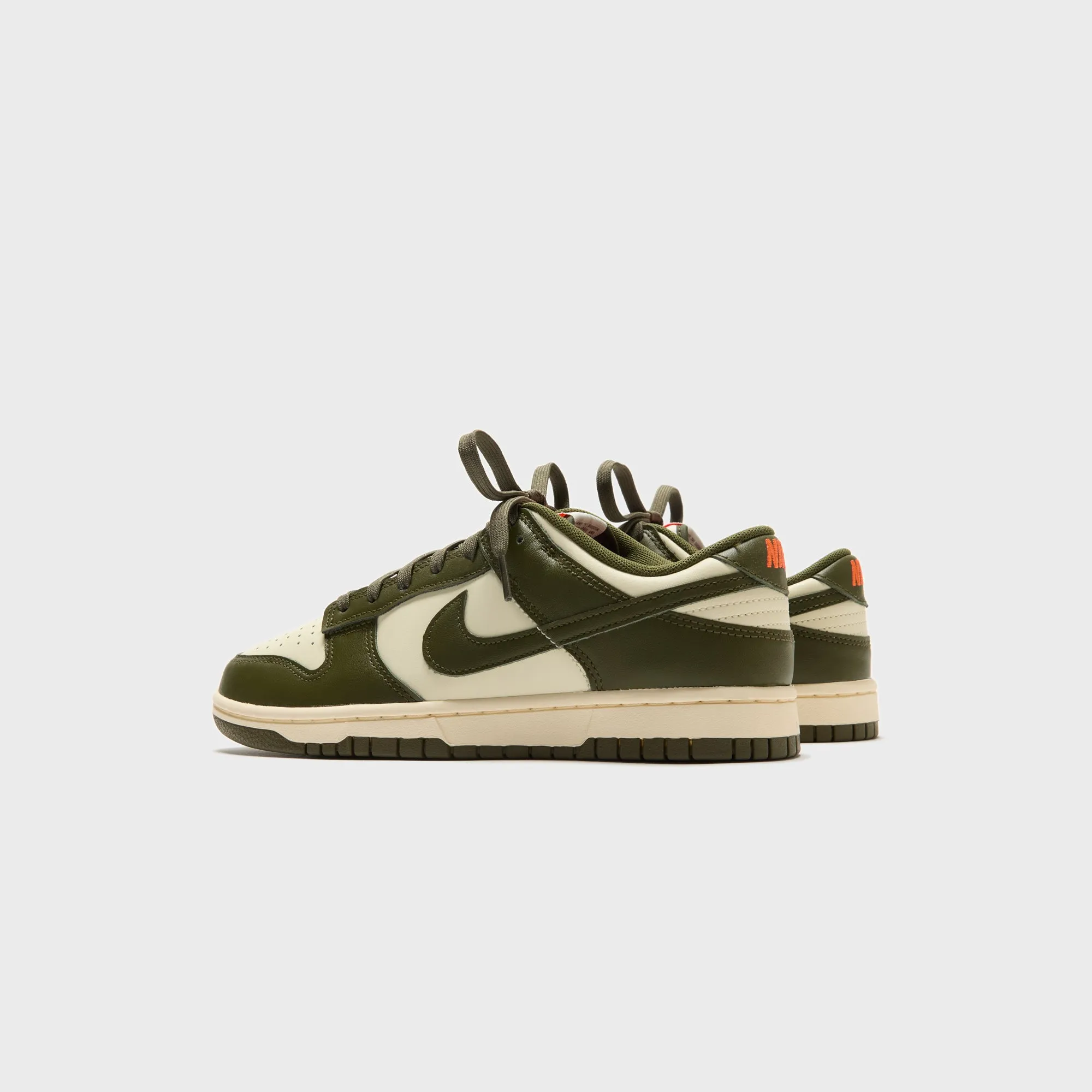 Nike Dunk Low Retro - Coconut Milk / Rough Green / Electro Orange Footwear for the Fearless