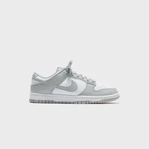 Nike Dunk Low Retro - White / Light Smoke Grey / White Comfortable Adjustable Strap Wide Fit Loafer