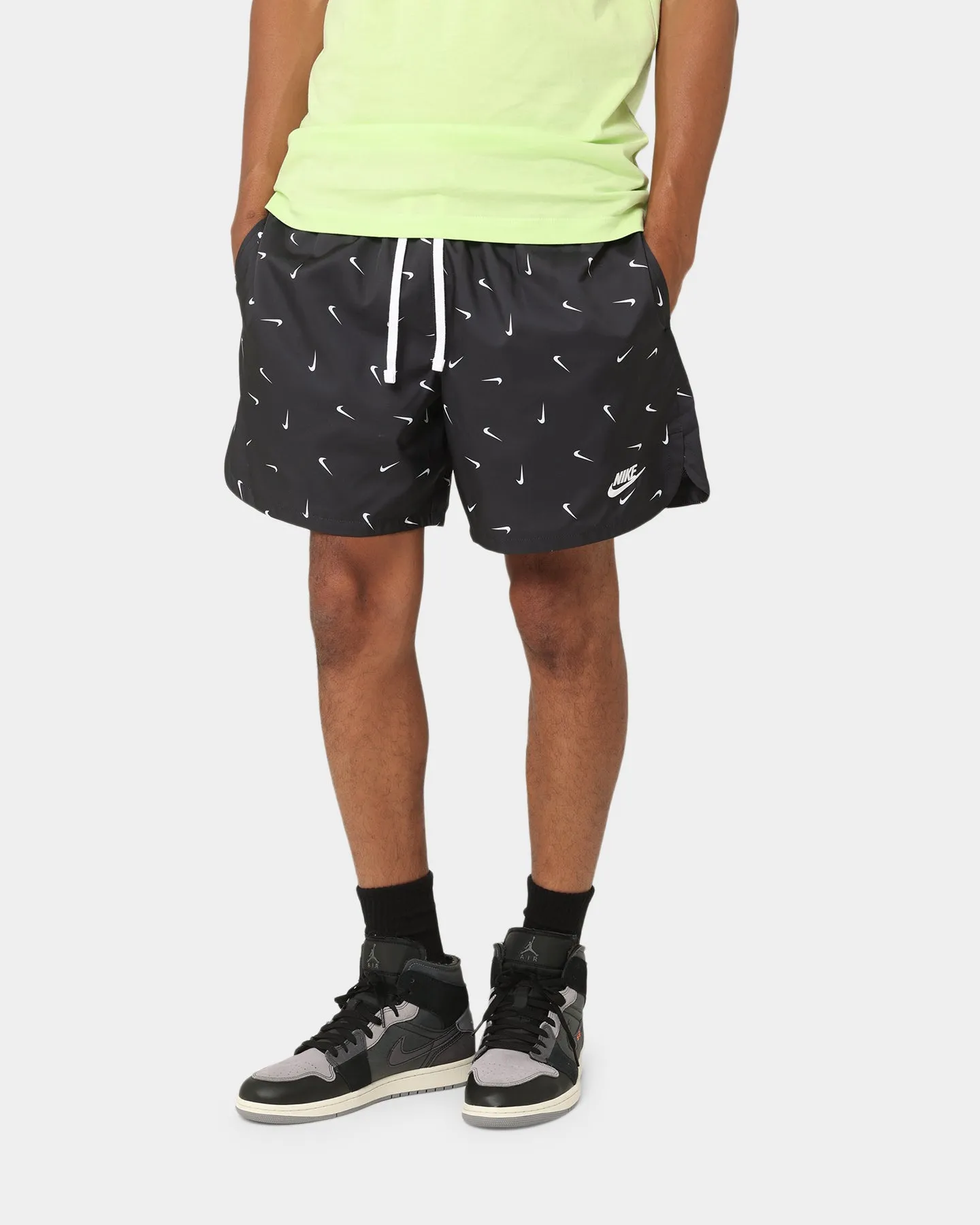 Nike Nike Sportswear Sport Essentials Shorts Tissés Doublés Flow Noir/Blanc/Blanc