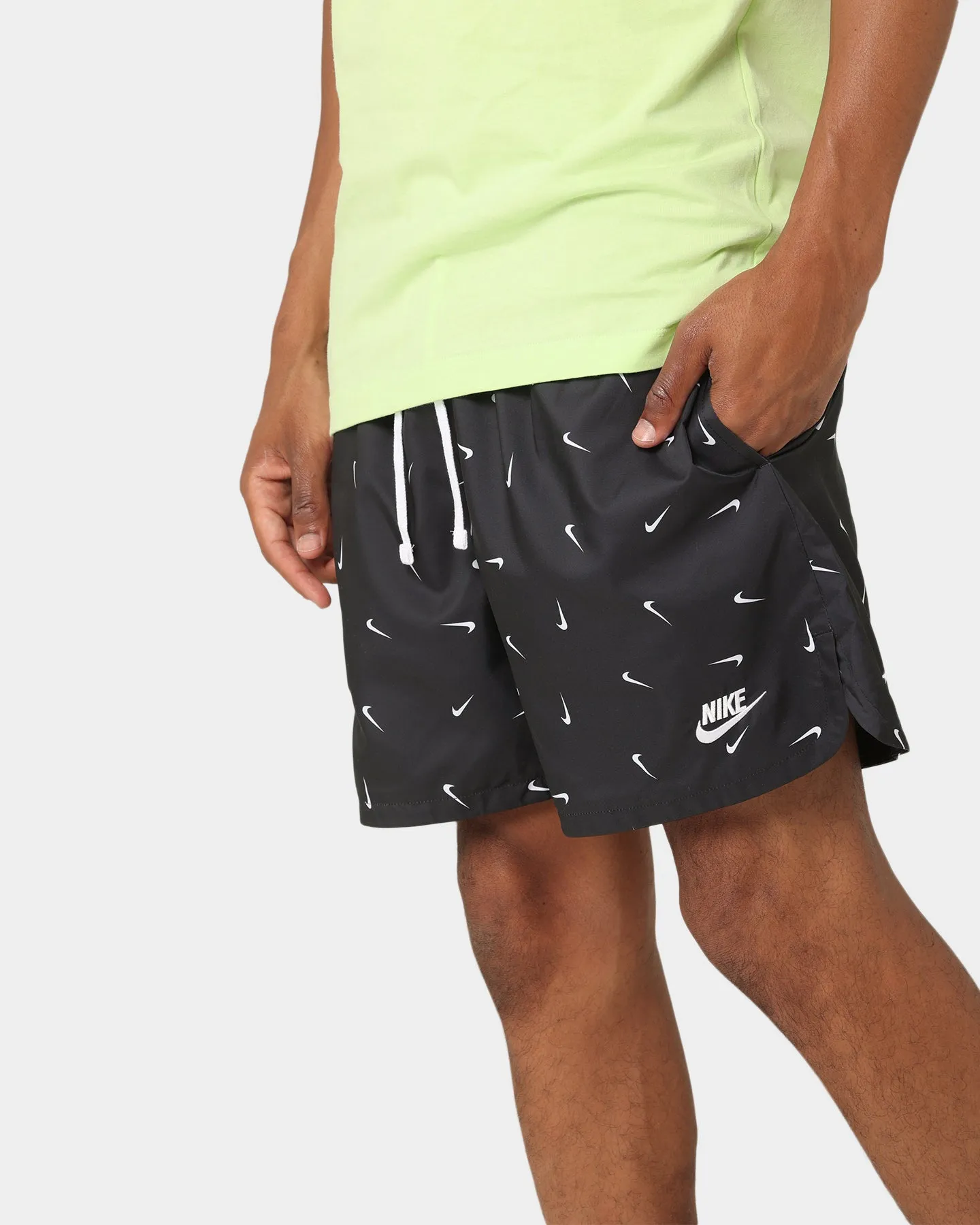 Nike Nike Sportswear Sport Essentials Shorts Tissés Doublés Flow Noir/Blanc/Blanc