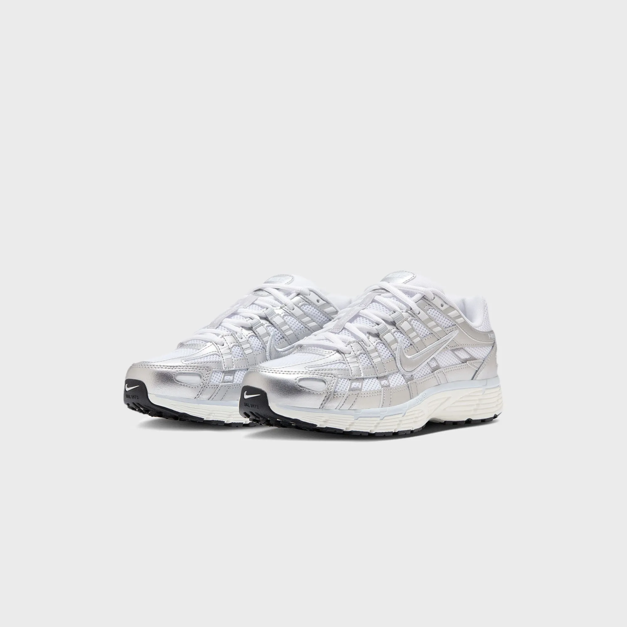 Nike P-6000 - White / Metallic Silver / Blue Tint / Sail Moisture-Wicking Mechanism Wide Fit Area