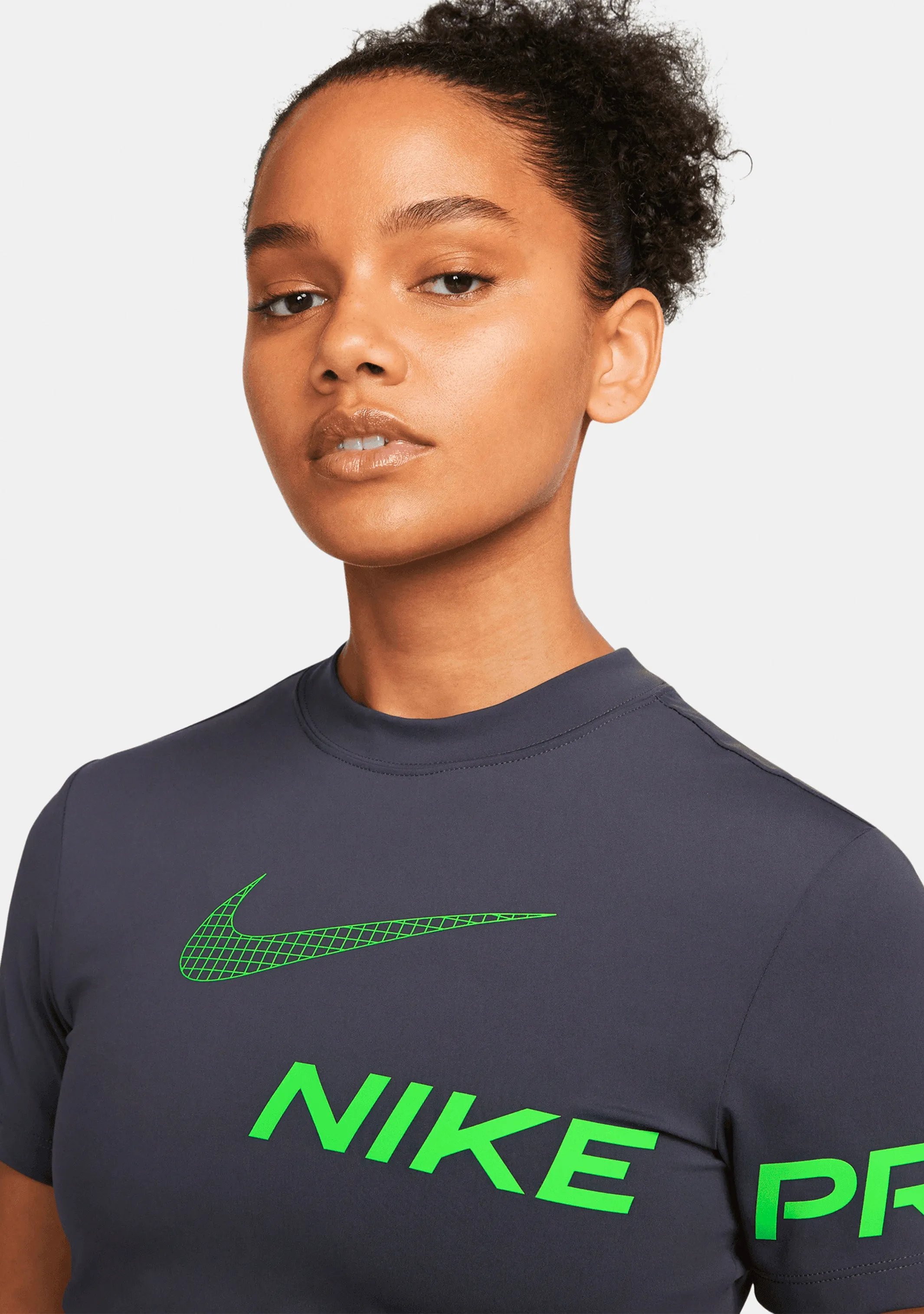 Nike Pro Women'S Dri-Fit Cropped Training Top Sleepwear Design Fleece Jacket