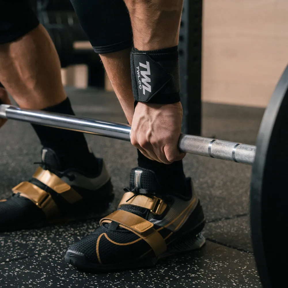 Sandal Ruby Nike - Romaleos 4 Weightlifting Shoes - Black/Metallic Gold-White