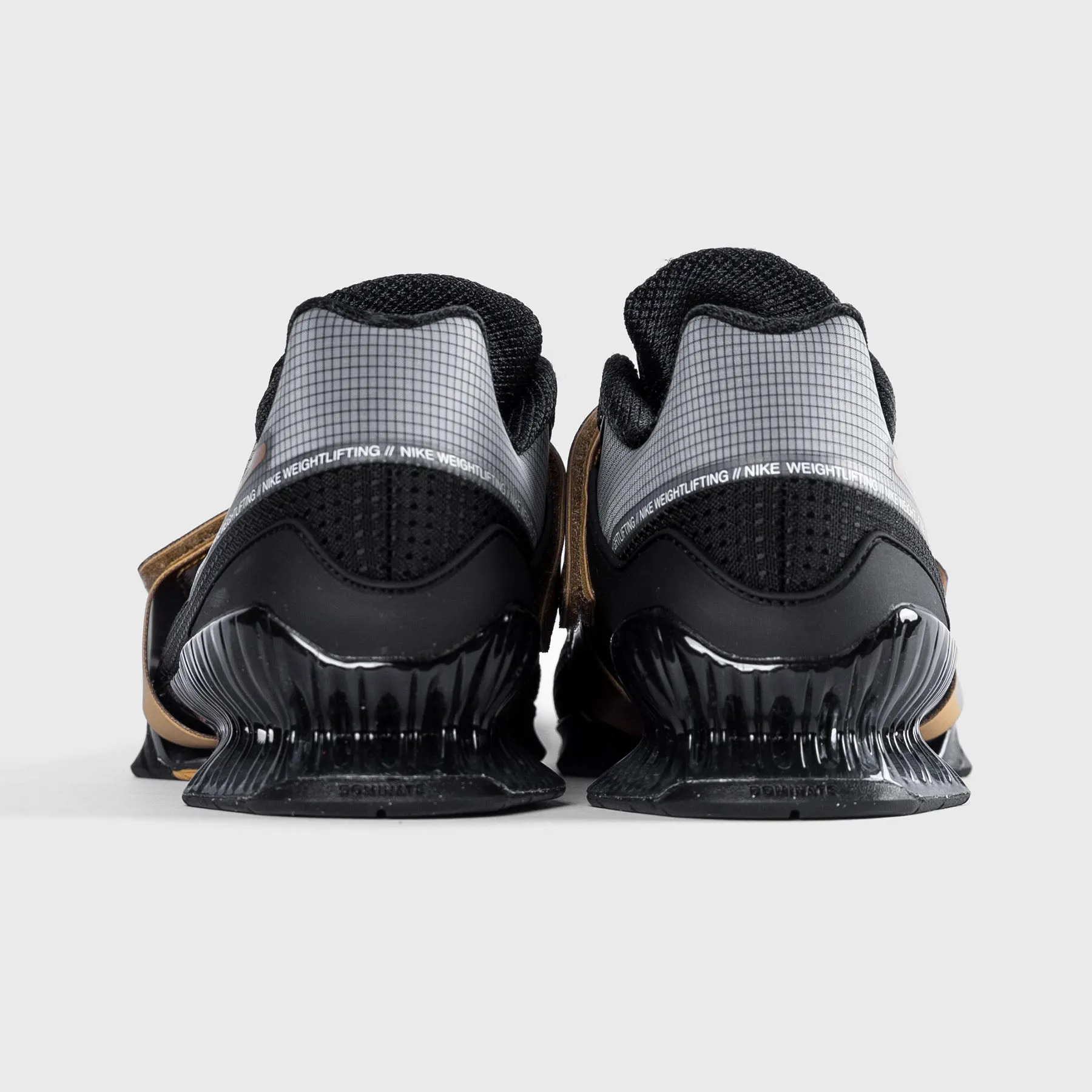 Comfort Sustainable Probability Phylon Foam Midsole Nike - Romaleos 4 Weightlifting Shoes - Black/Metallic Gold-White
