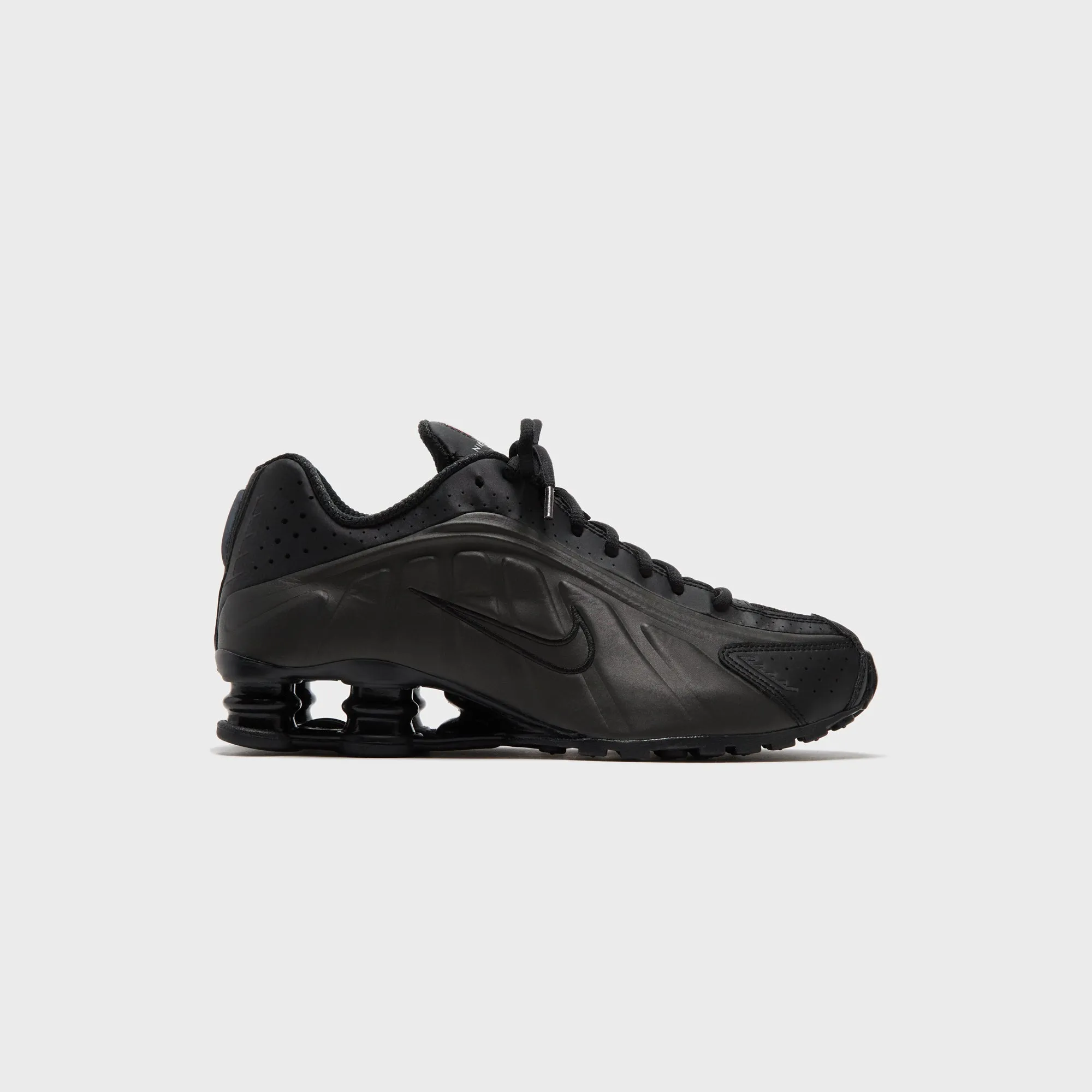 Unapologetically You Nike Shox R4 - Black / Black / Black / Bright Crimson