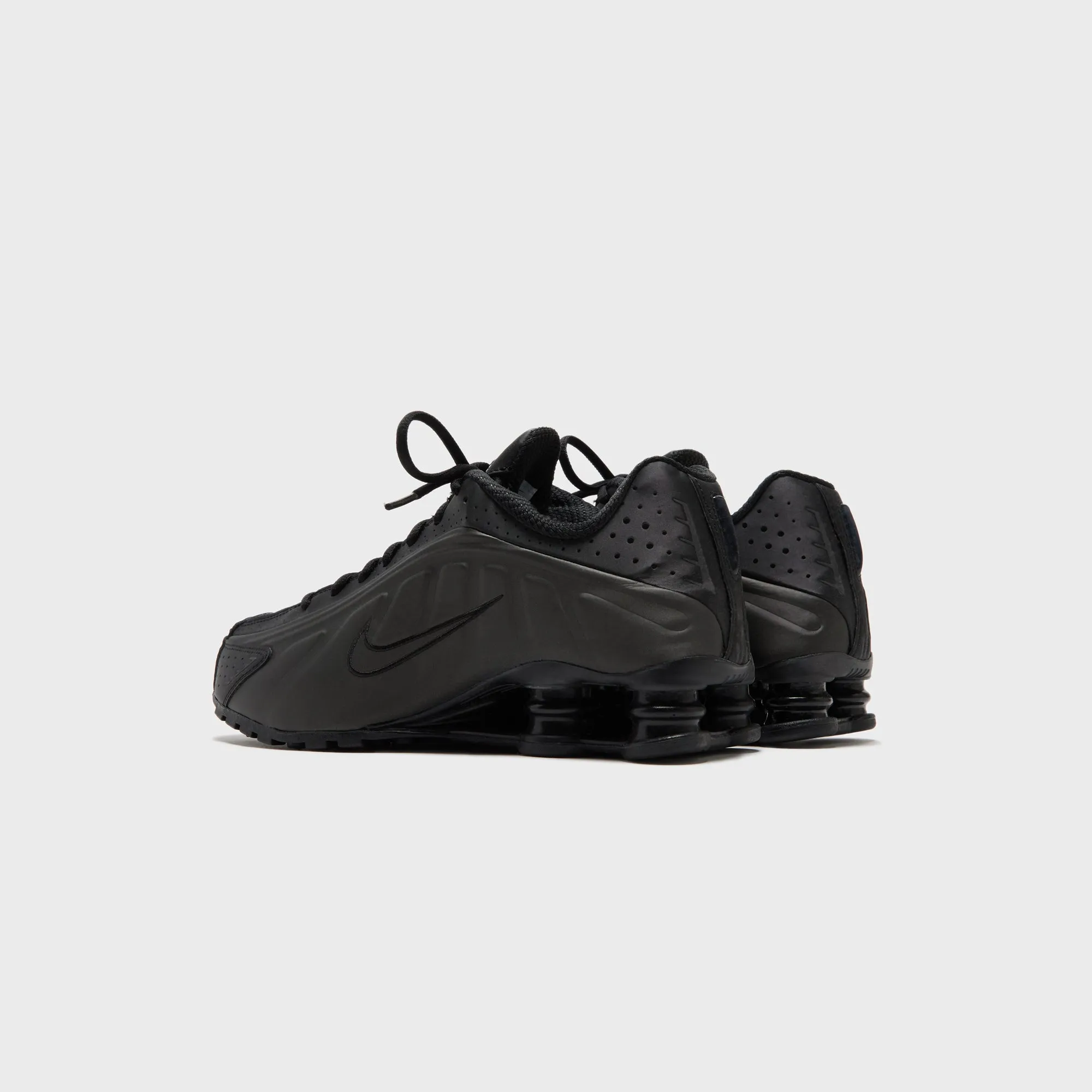 All Saints' Day Sale Nike Shox R4 - Black / Black / Black / Bright Crimson